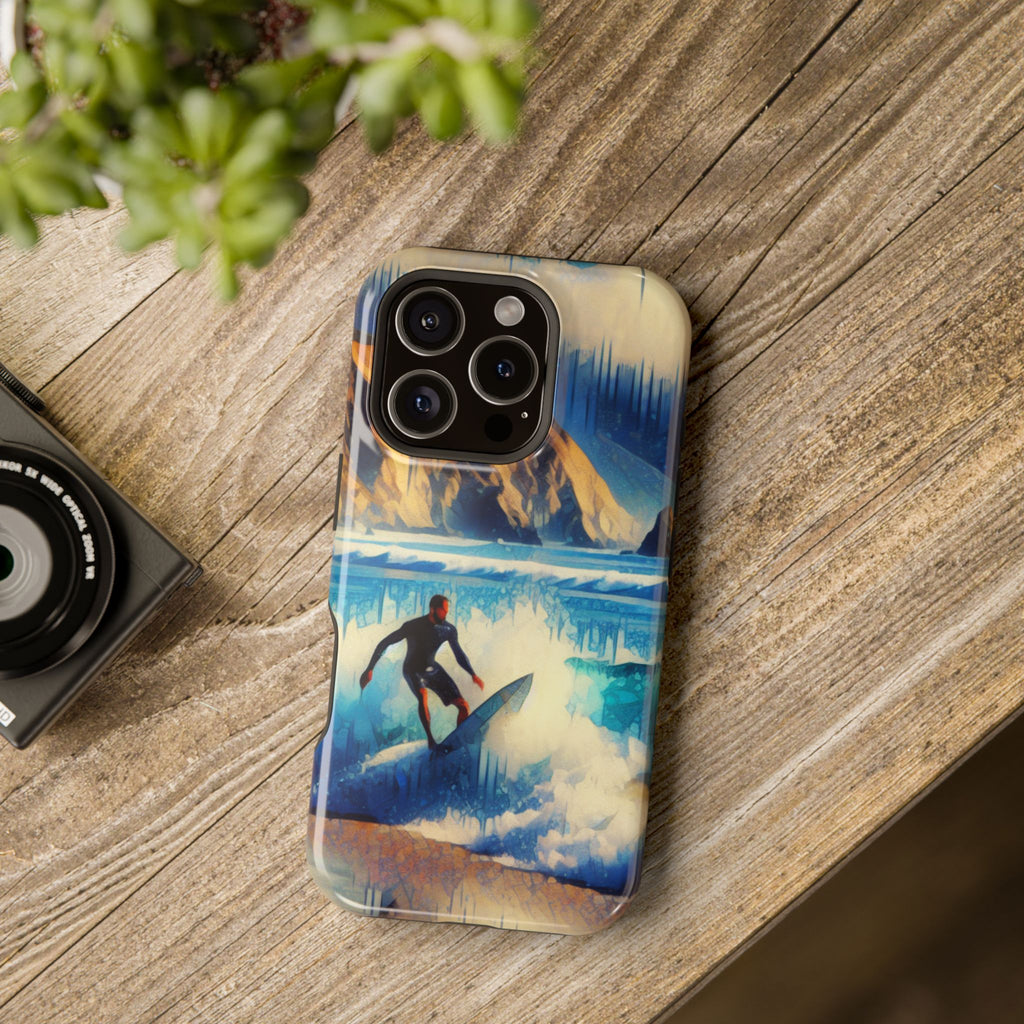 Impact Resistant  Phone Case, Ocean Waves, Summer Memories Protective Case