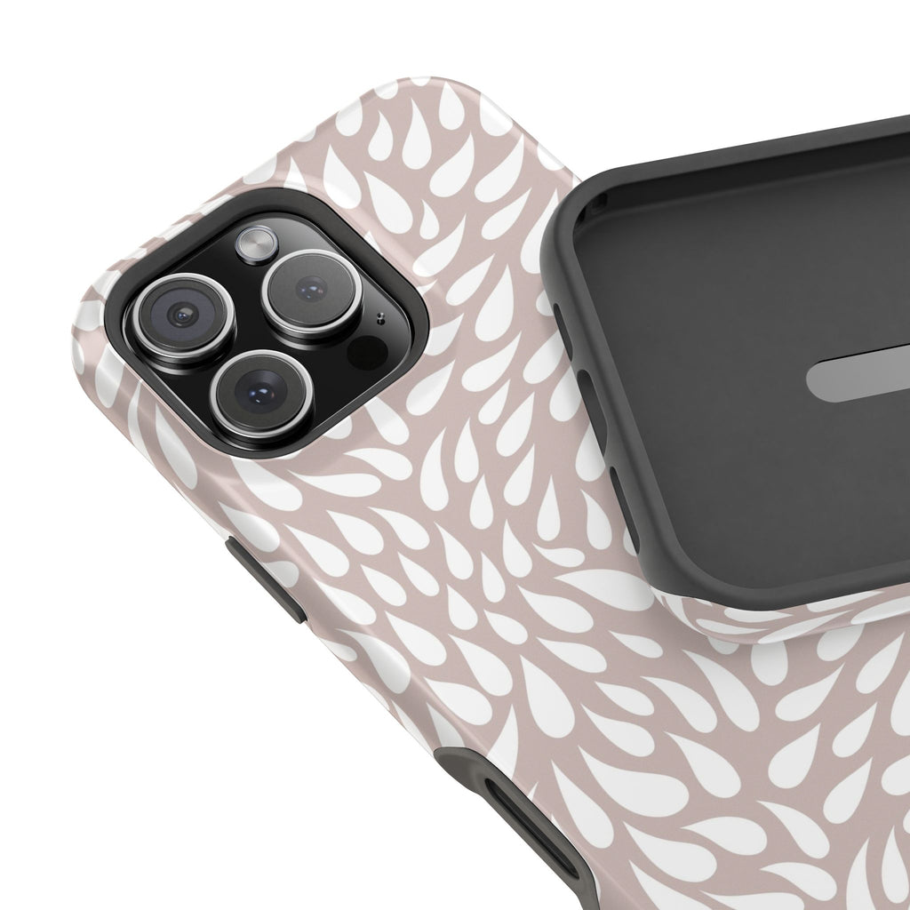 Neutral Petal Teardrop Design Magnetic Durable Phone Case for iPhone/Samsung