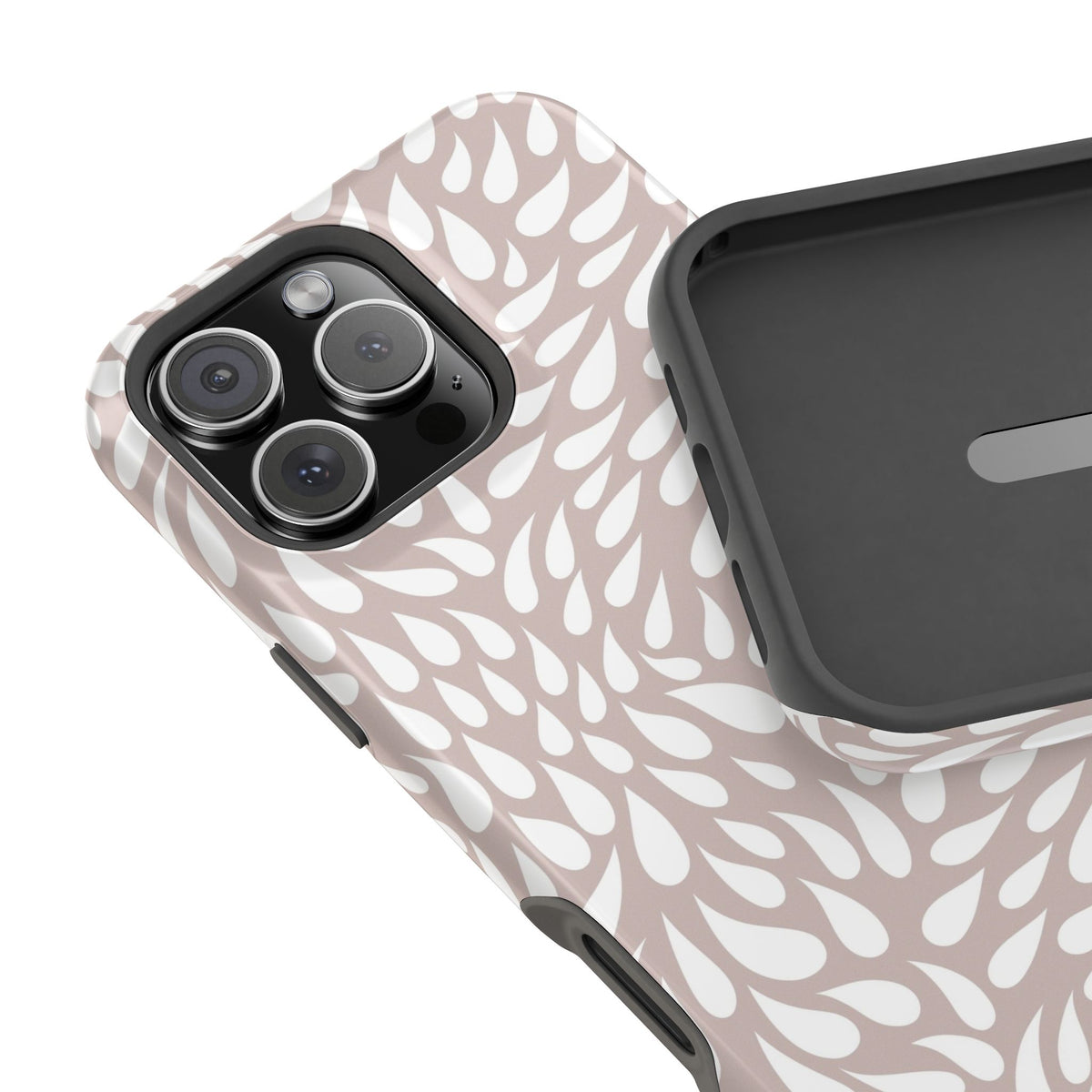Neutral Petal Teardrop Design Magnetic Durable Phone Case for iPhone/Samsung