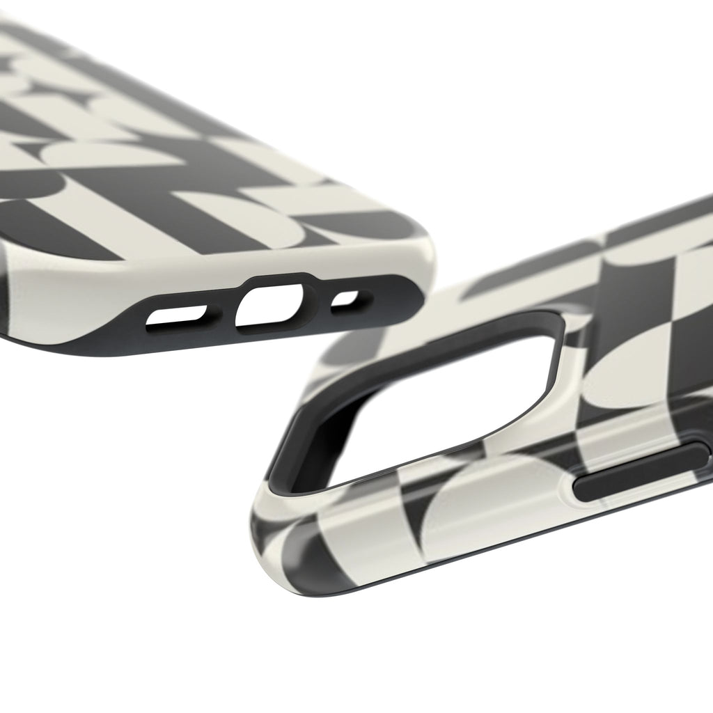 Black and White Design Impact-Resistant Case