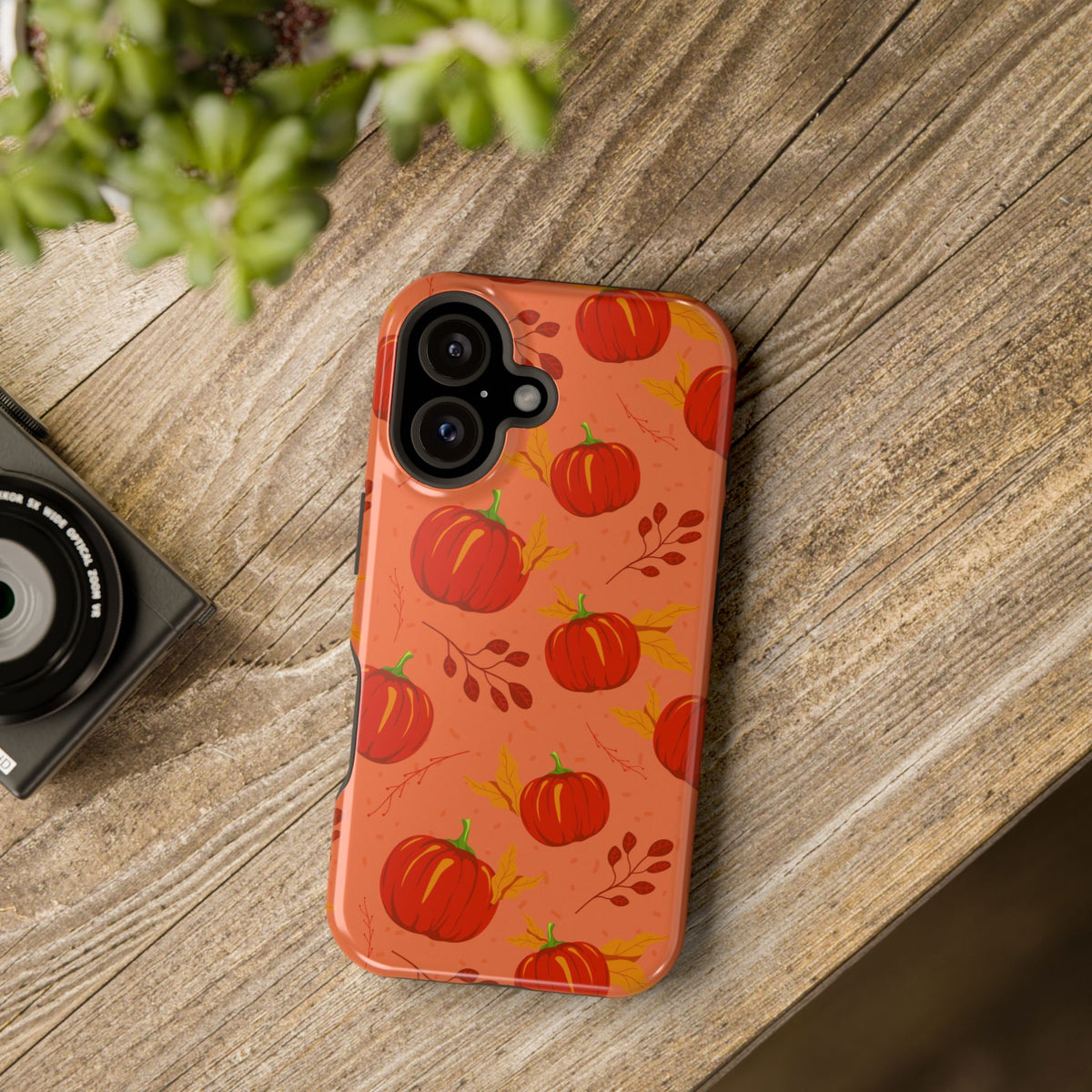 Pumpkin Design Magnetic Shockproof Phone Case for iPhone/Samsung