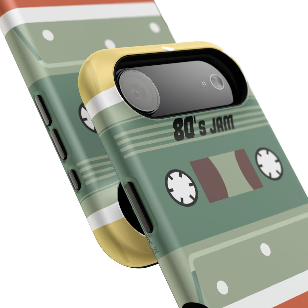 Retro Cassette Tape Impact-Resistant Phone Case — '80s Jam Vintage Music Design
