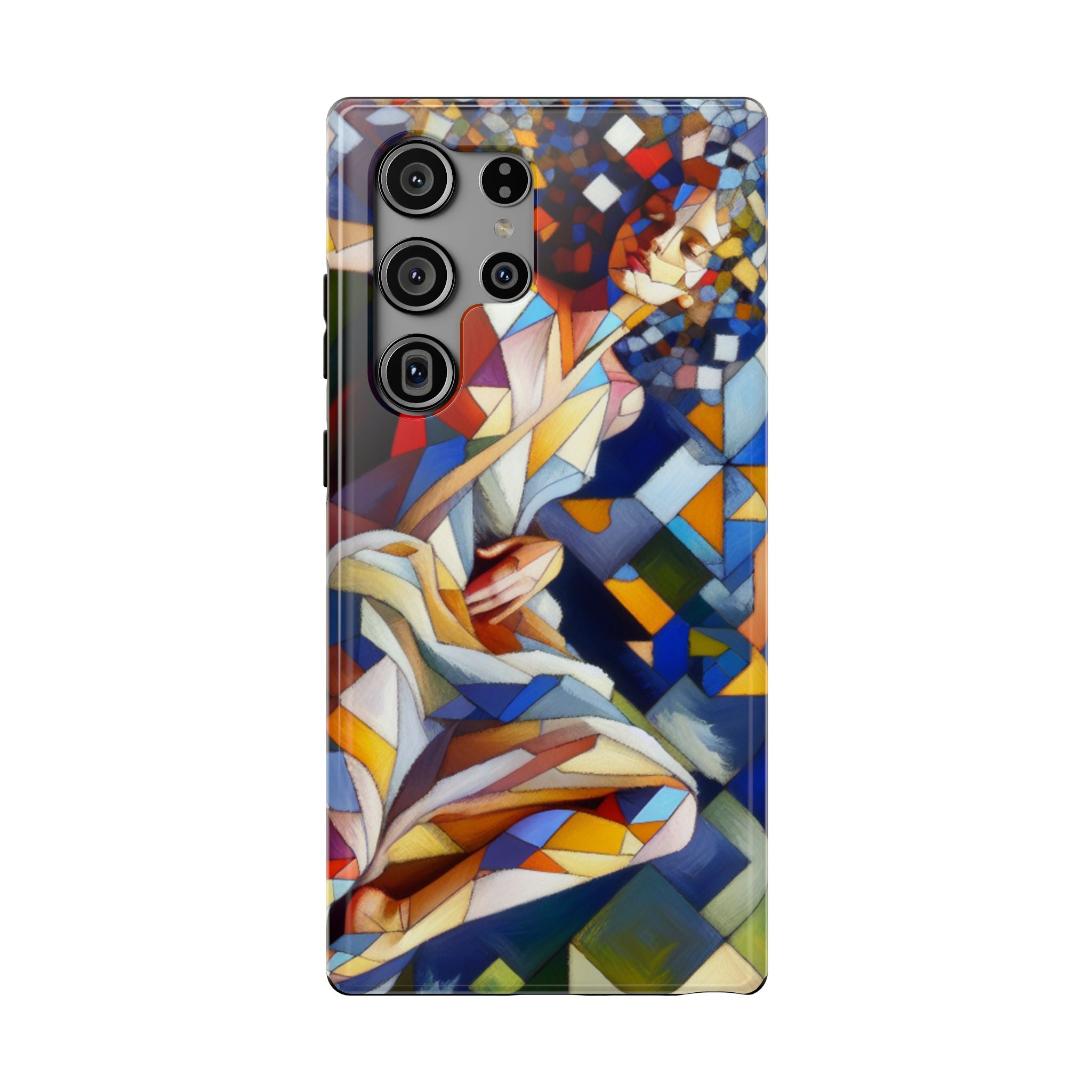 Impact Resistant Phone Case - Beautiful Woman Abstract Design Samsung