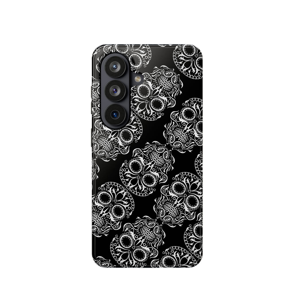 Skull Pattern Black & White Gothic Tough Cases for iPhone