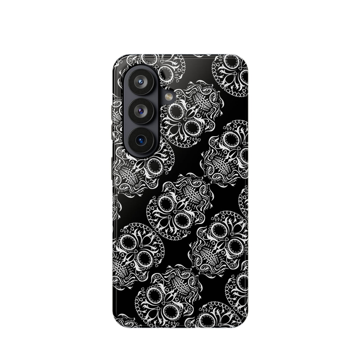 Skull Pattern Black & White Gothic Tough Cases for iPhone