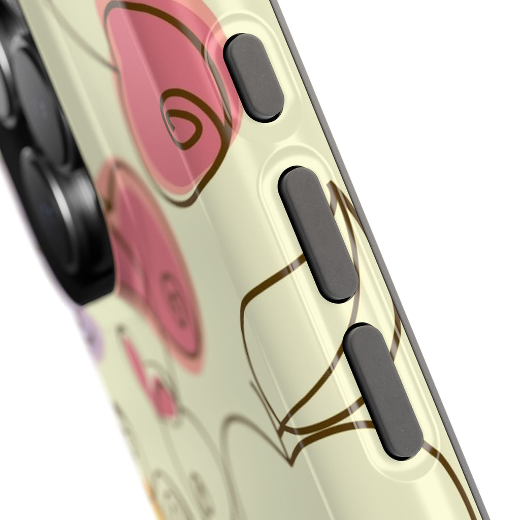 Colorful Floral Phone Case, Impact-Resistant