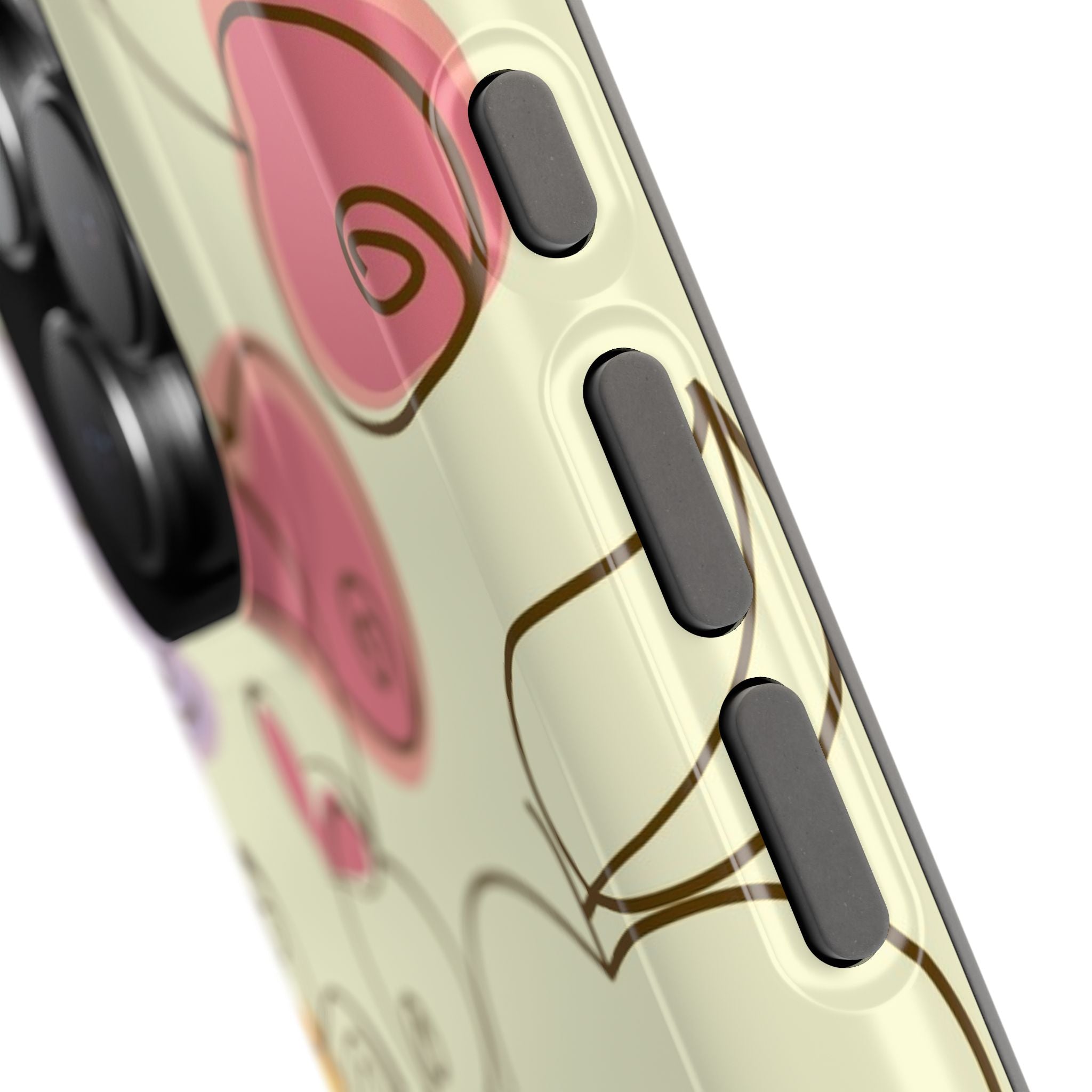 Colorful Floral Phone Case, Impact-Resistant