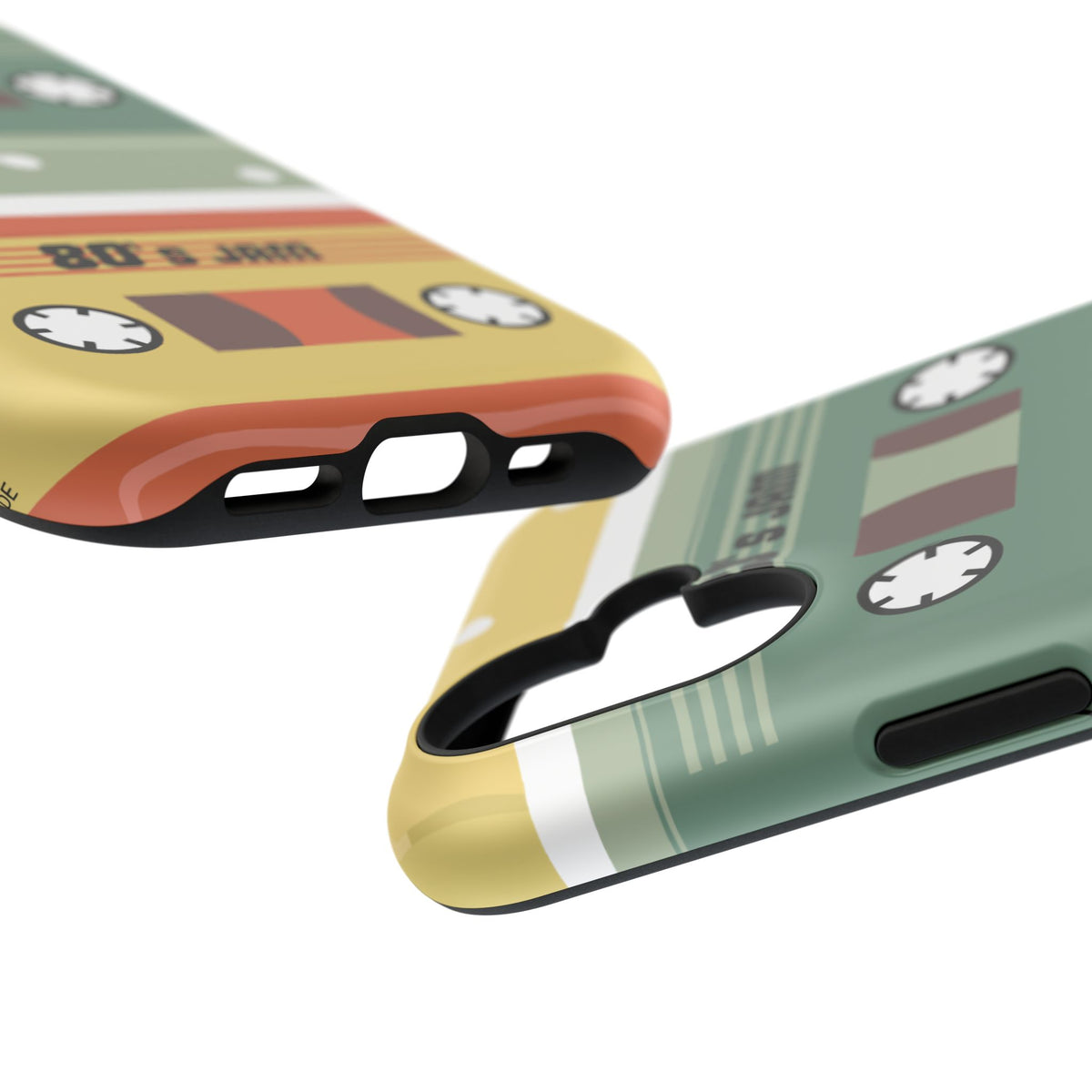 Retro Cassette Tape Impact-Resistant Phone Case — '80s Jam Vintage Music Design