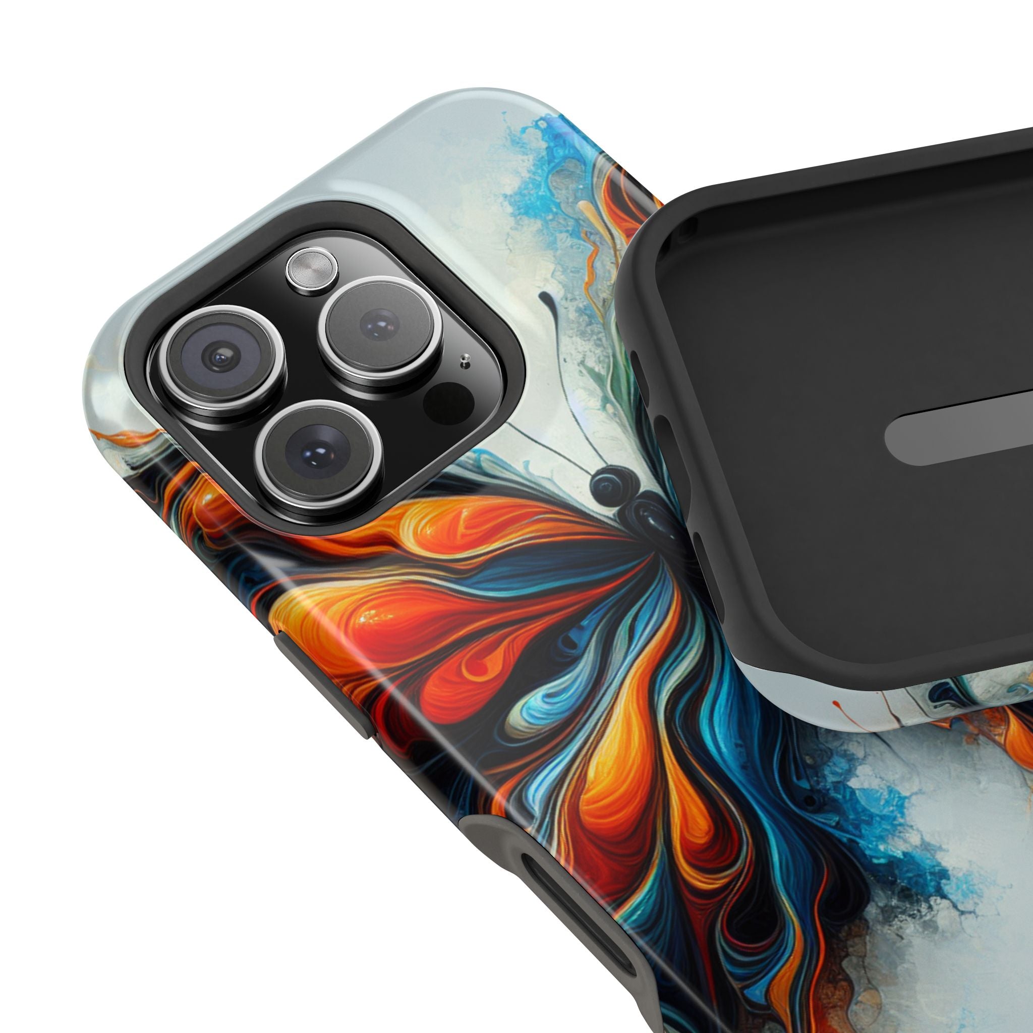 Vibrant Butterfly Impact Resistant Phone Case Unique Gift for Nature Lovers