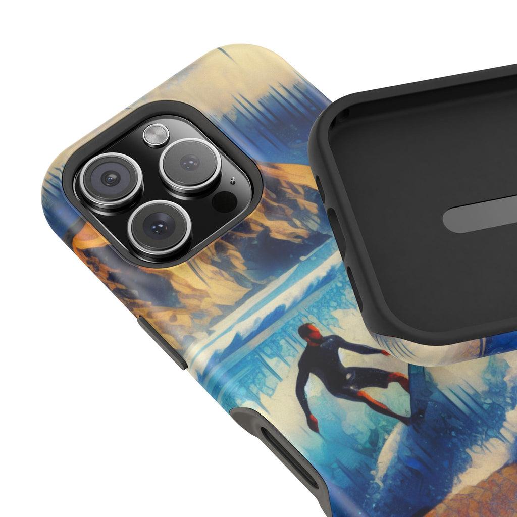 Impact Resistant  Phone Case, Ocean Waves, Summer Memories Protective Case
