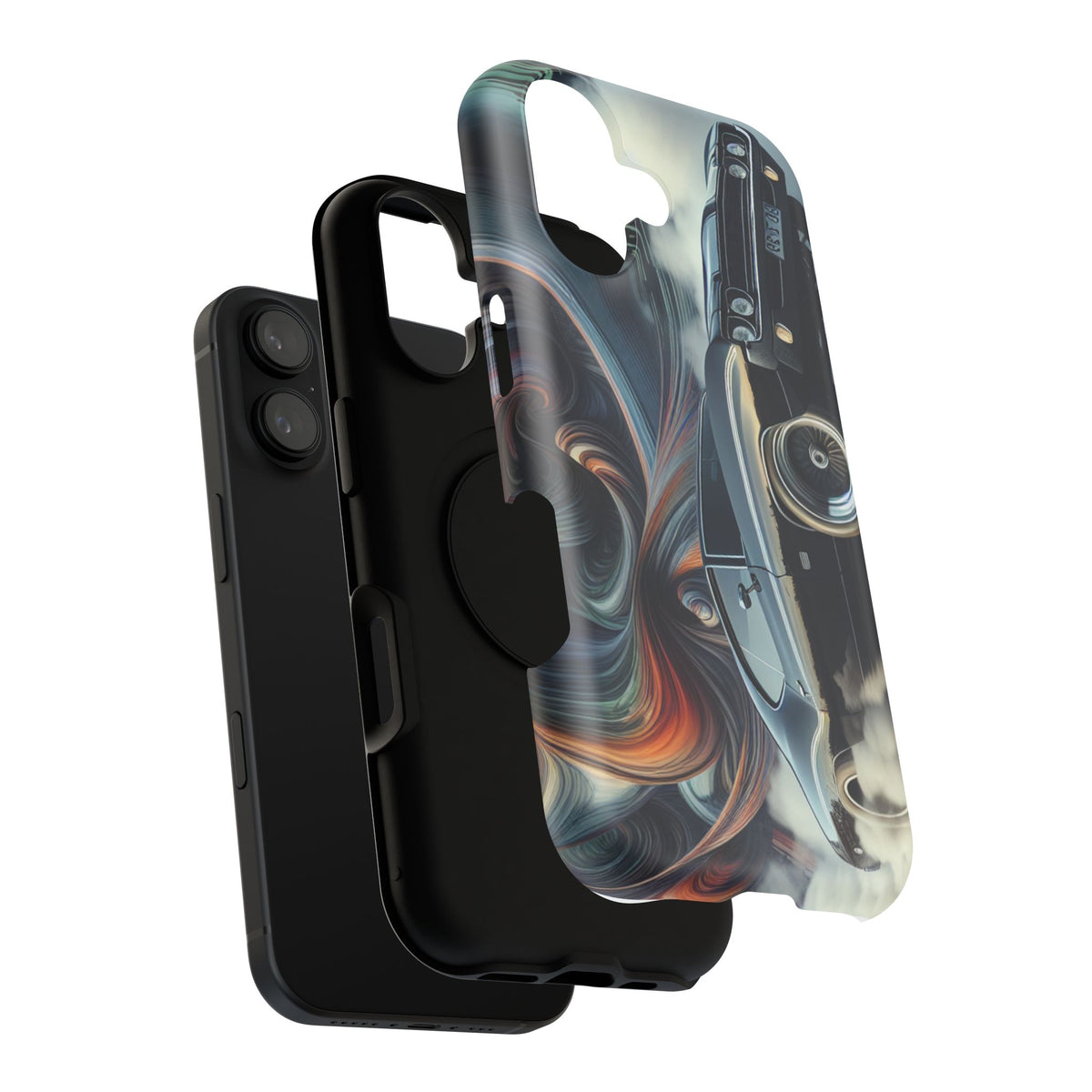 Vintage Muscle Car Phone Case — Retro Racing Art Impact-Resistant Case