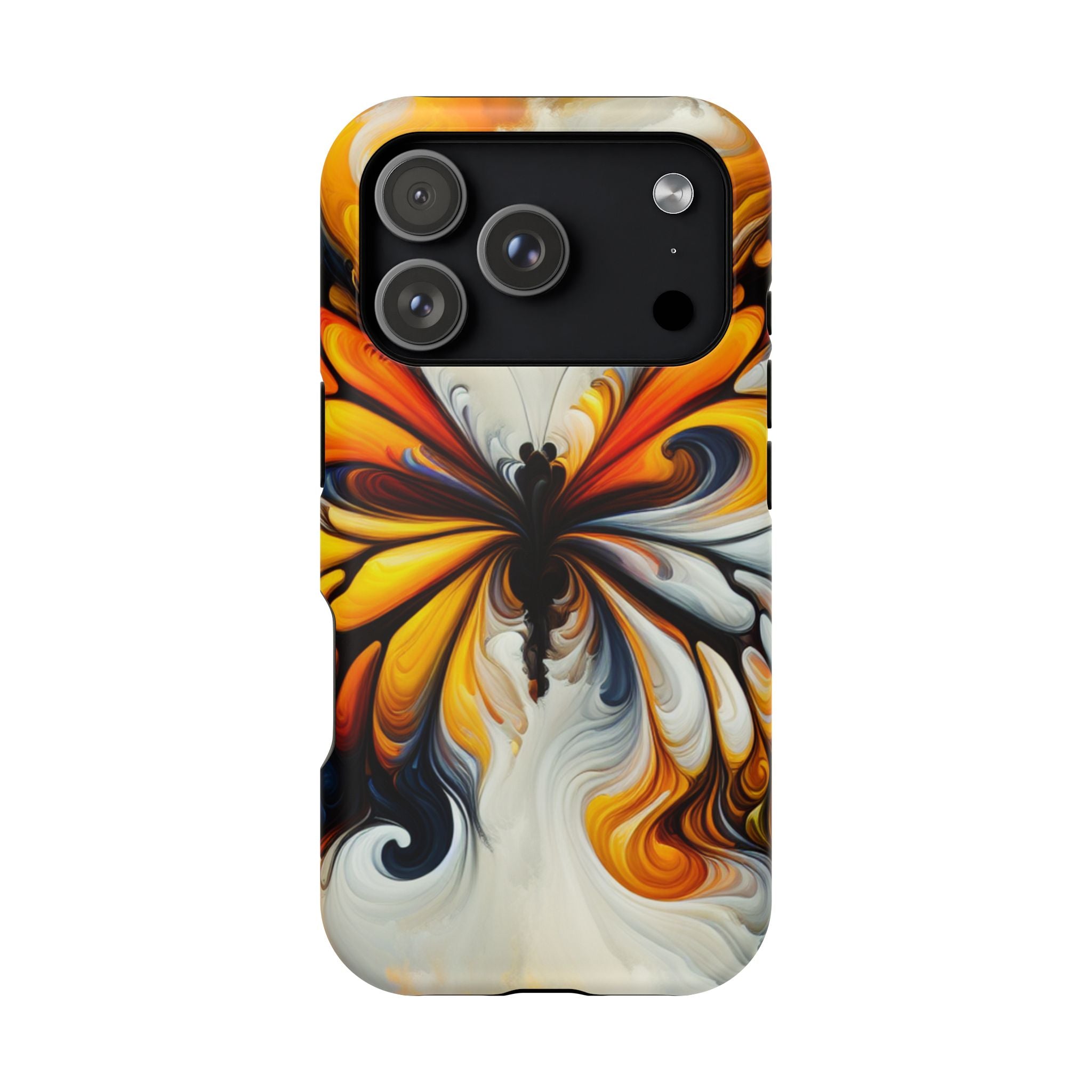Colorful Butterfly Impact Resistant Phone Case, Artistic, Nature-Inspired Gift