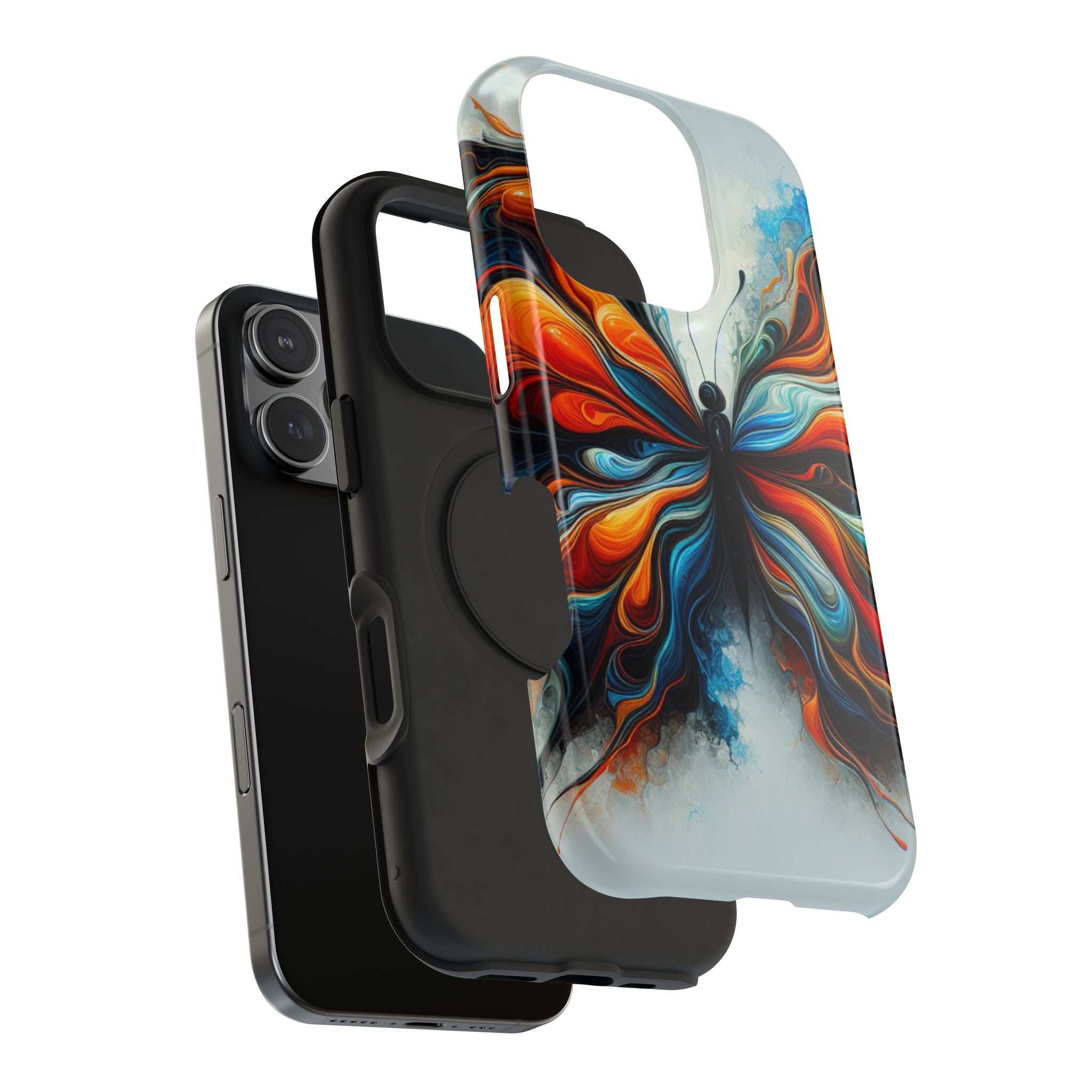 Vibrant Butterfly Impact Resistant Phone Case Unique Gift for Nature Lovers