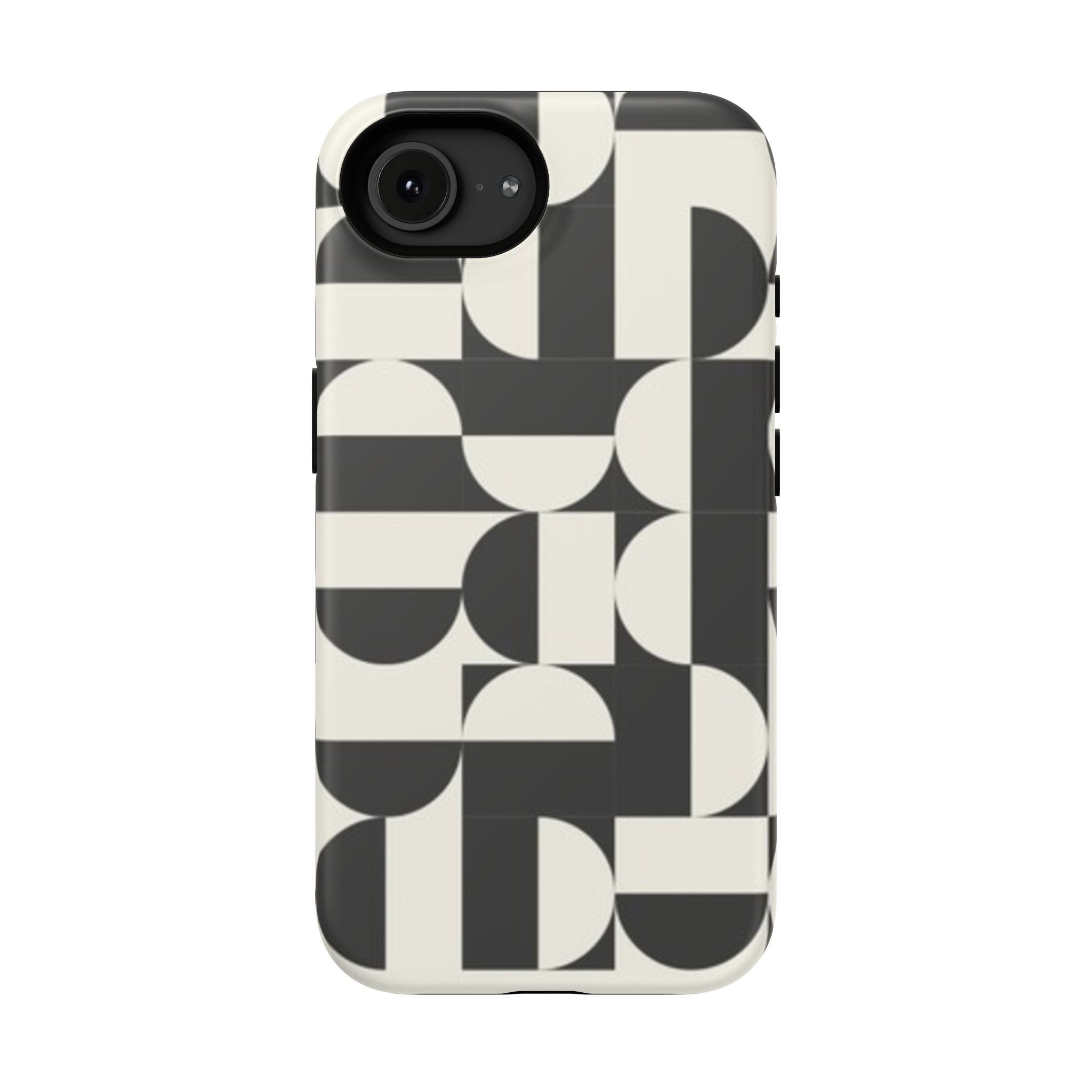 Black and White Design Impact-Resistant Case