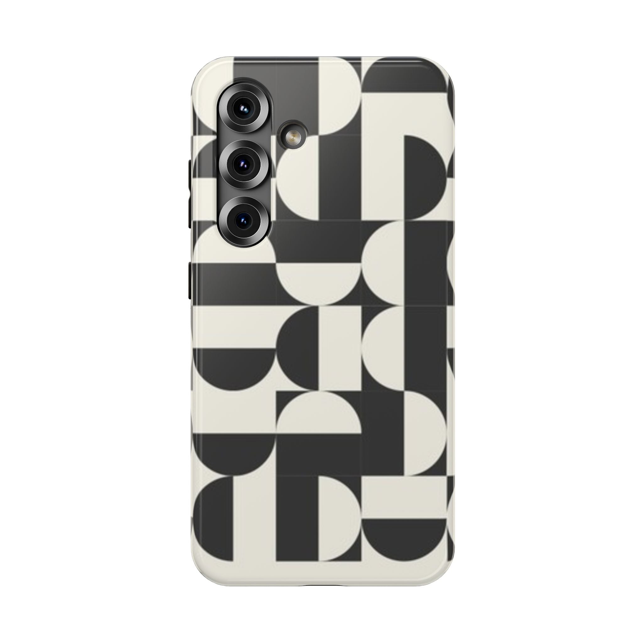 Black and White Design Impact-Resistant Case
