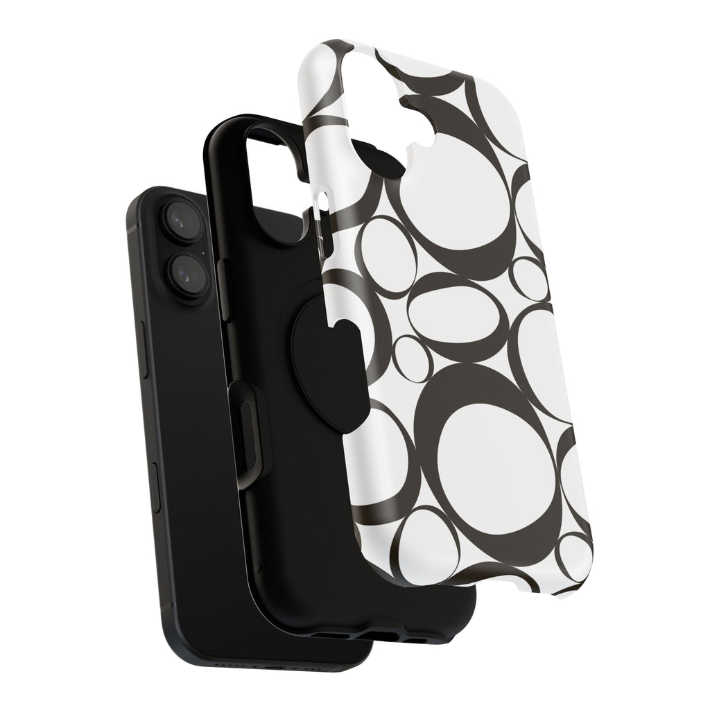 Black & White Impact-Resistant Phone Case - Durable