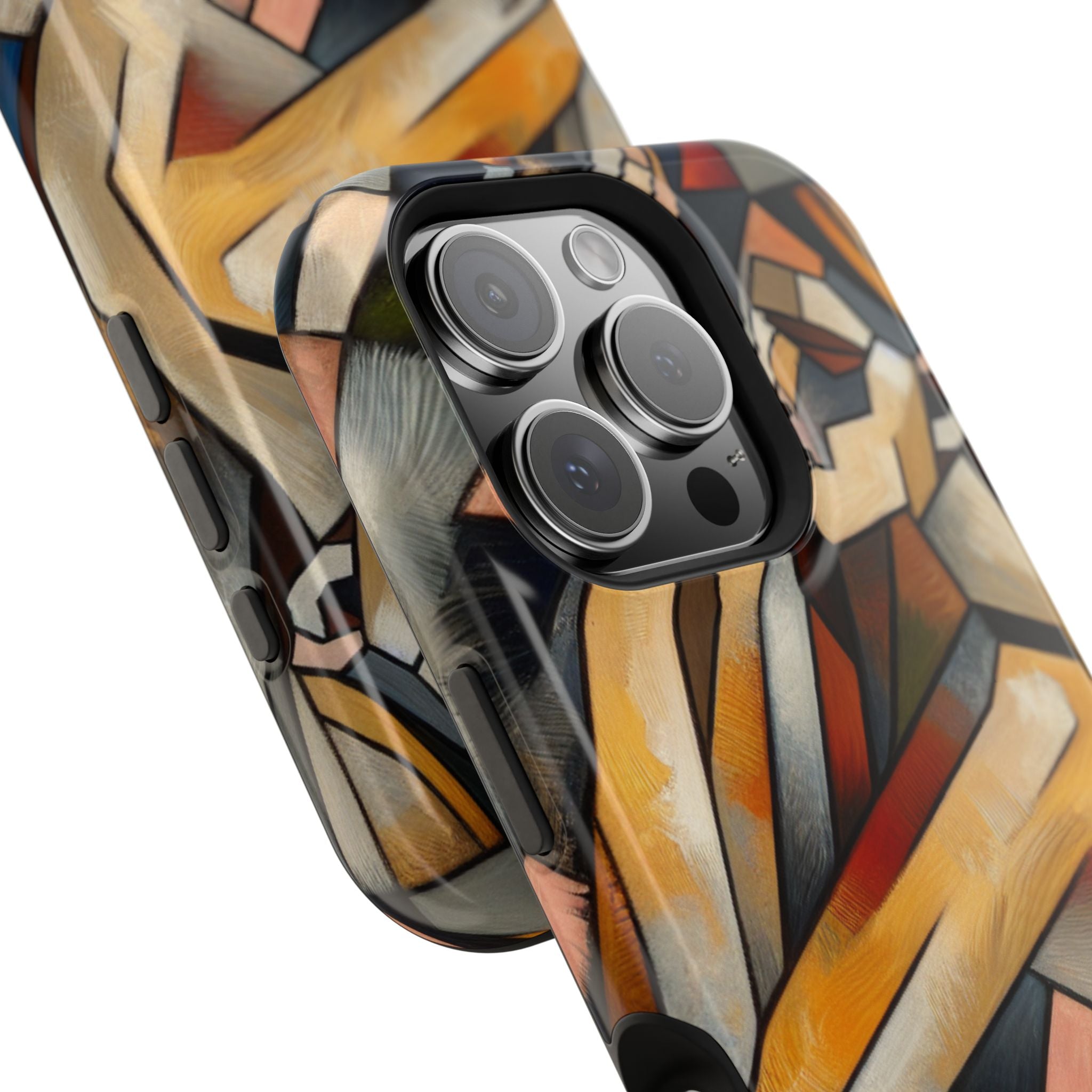 Impact Resistant Phone Case - Woman Abstract Design