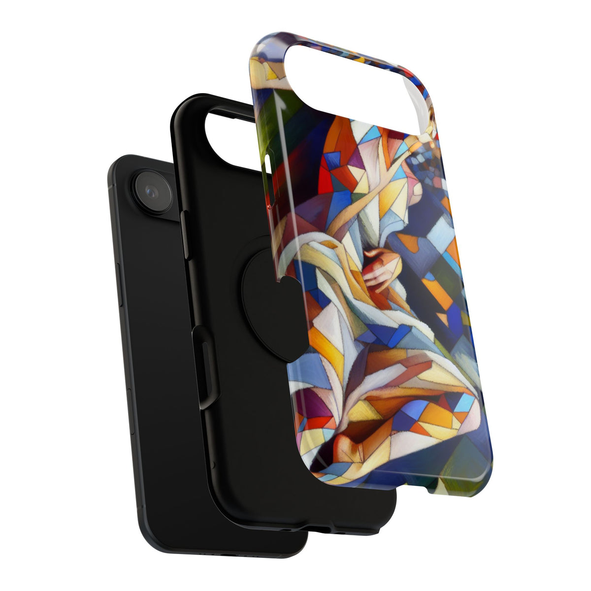 Stained Glass Angel Phone Case - Impact Resistant Art Phone Cover