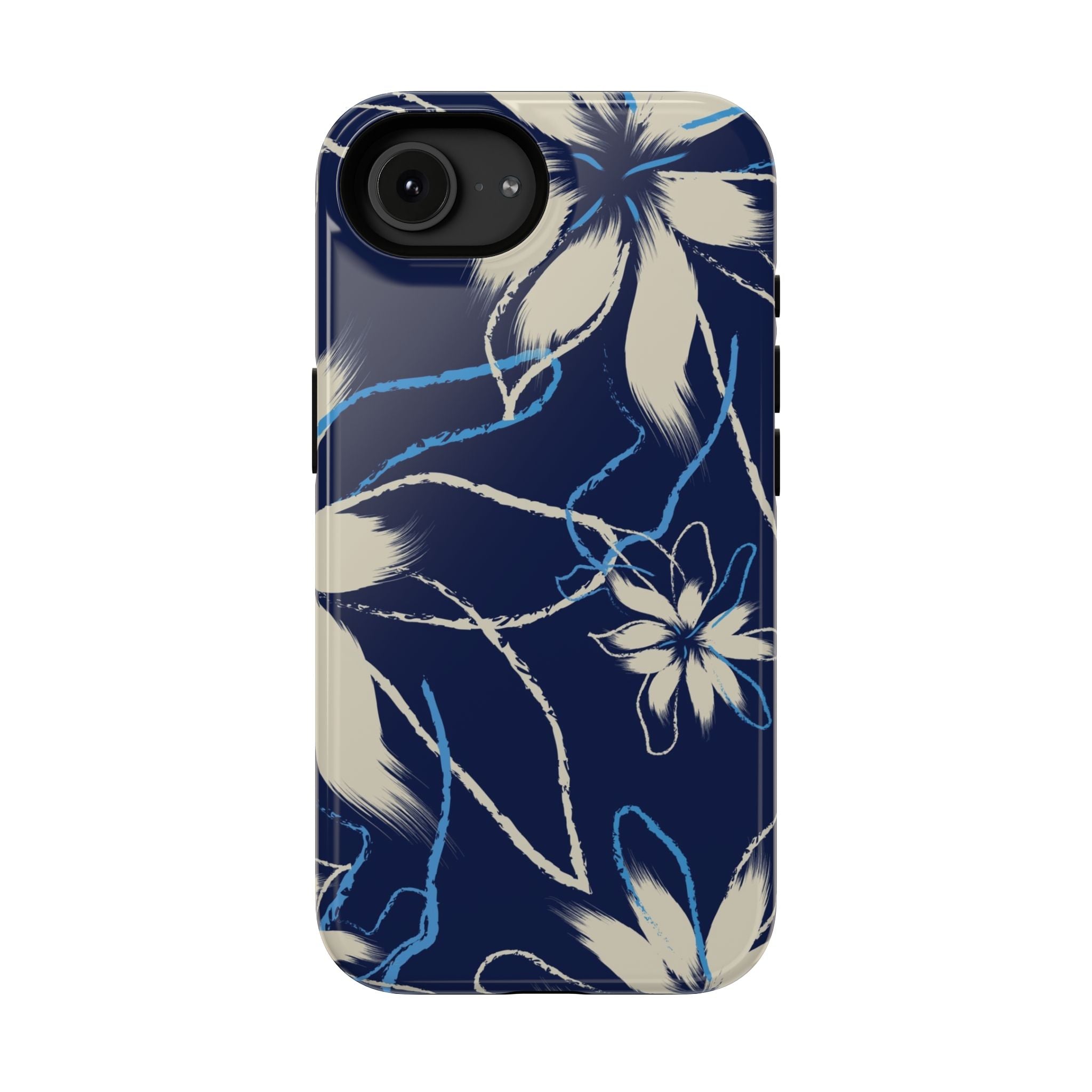 Floral Impact-Resistant Phone Case, Durable