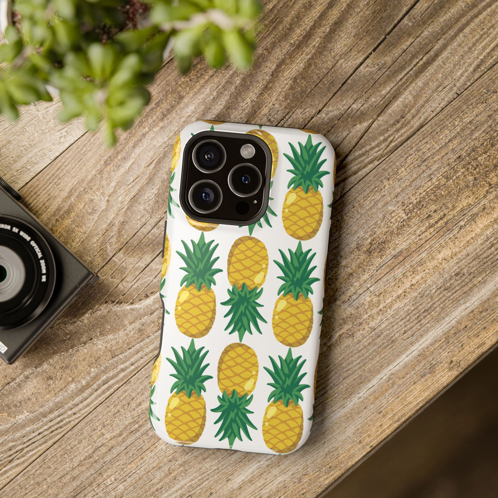 Pineapple Print Phone Case - Impact-Resistant