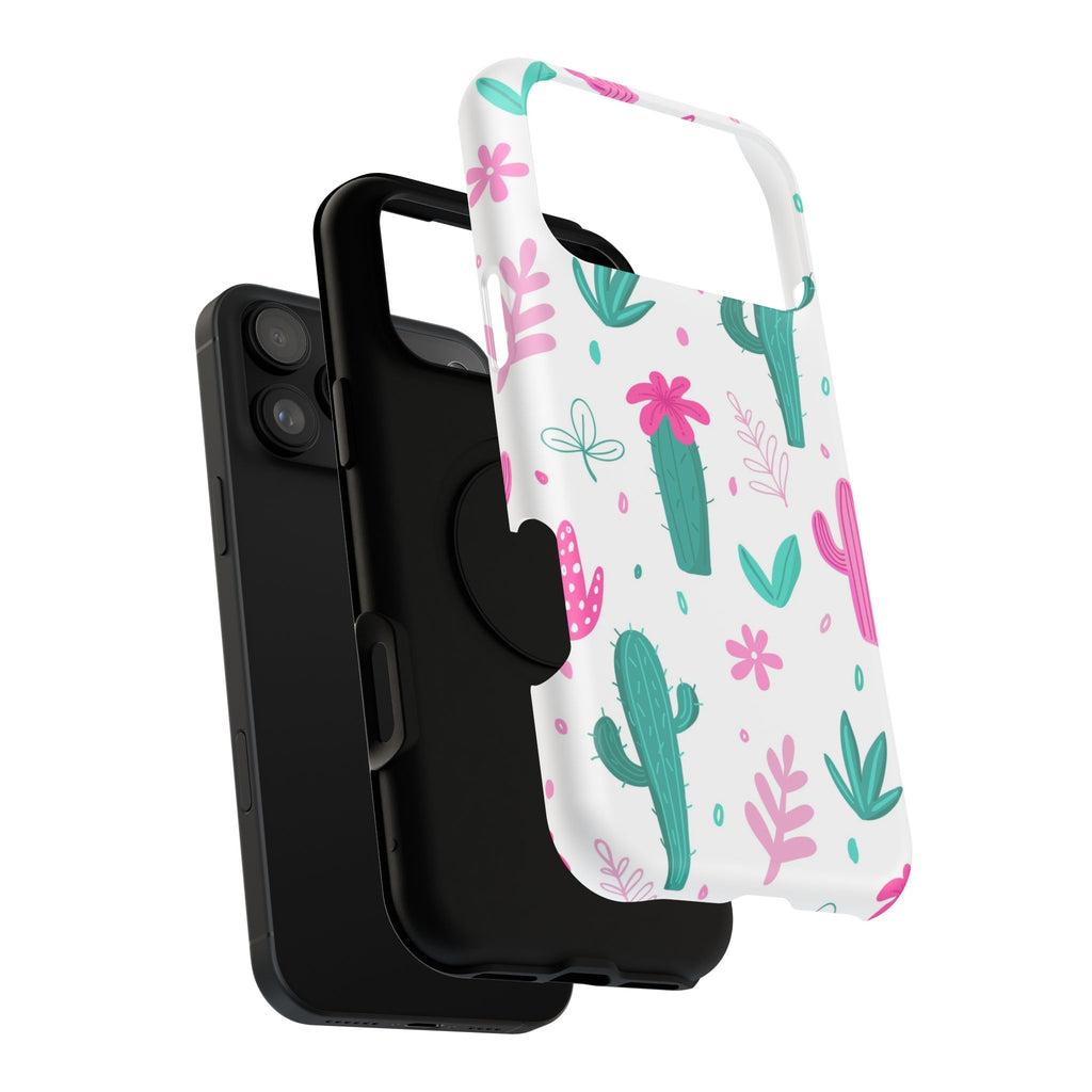 Cactus Pattern Impact Resistant Phone Case