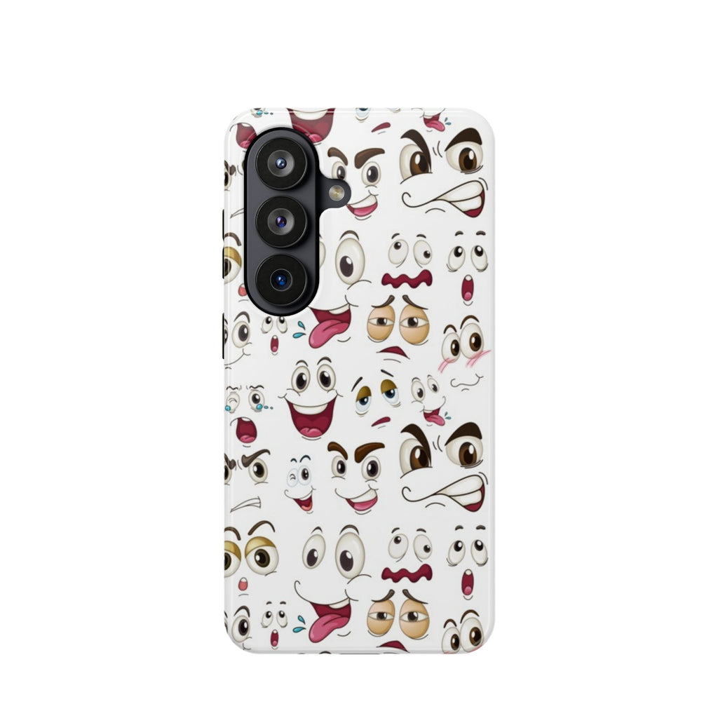 Ghost Emoji Cartoon Cute Phone Case for Galaxy or iPhone