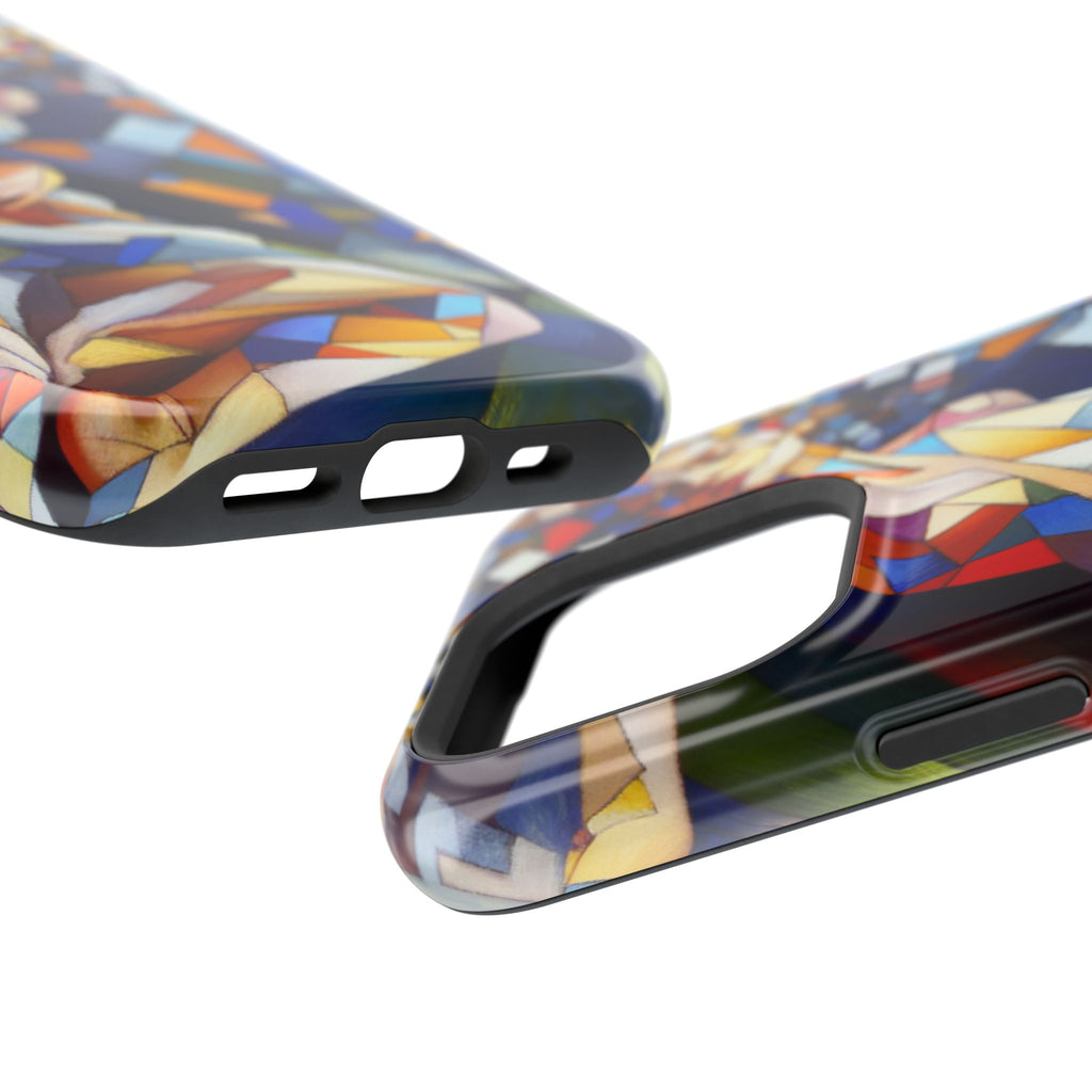 Impact Resistant Phone Case - Beautiful Woman Abstract Design Samsung