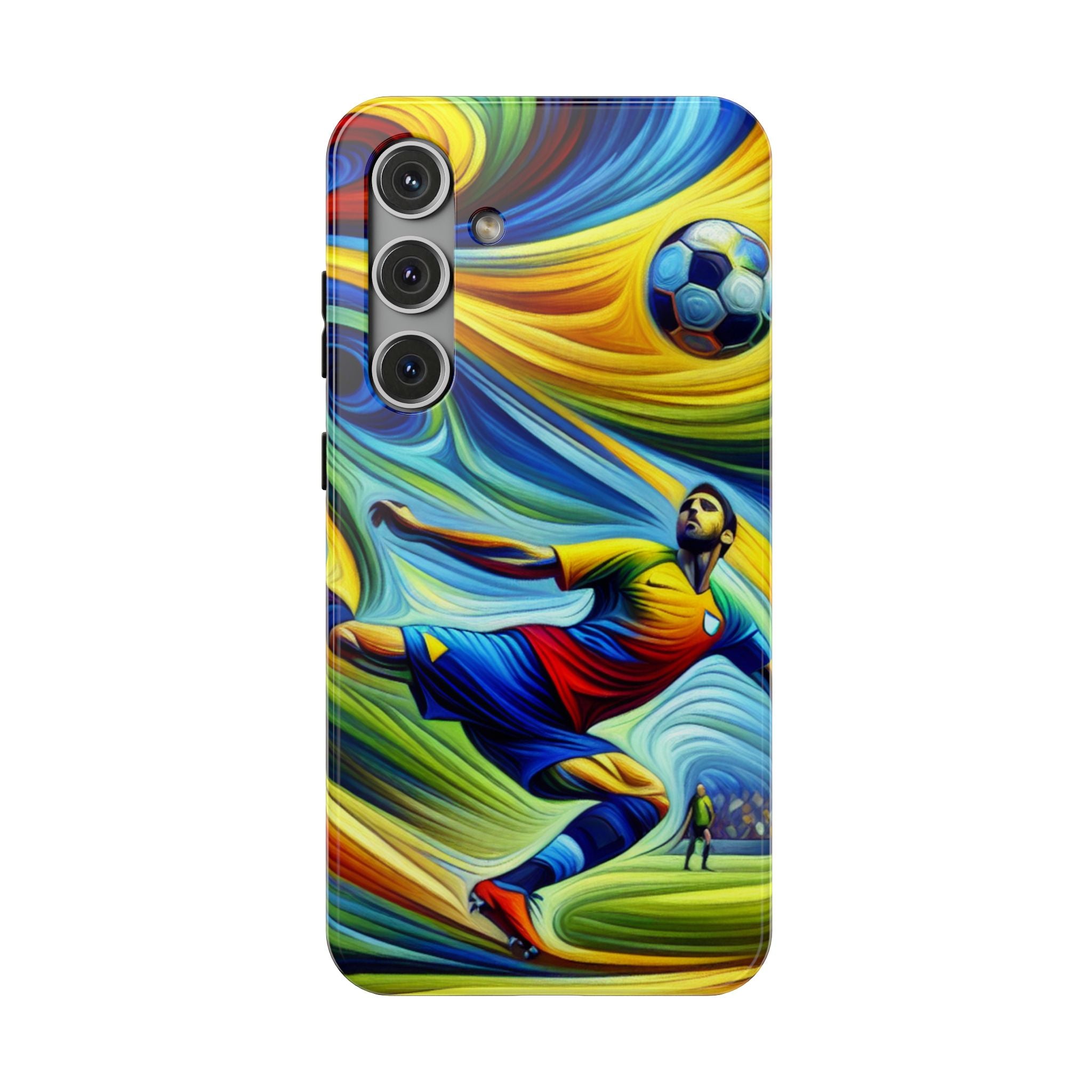 Colorful Soccer Impact Resistant Phone Case