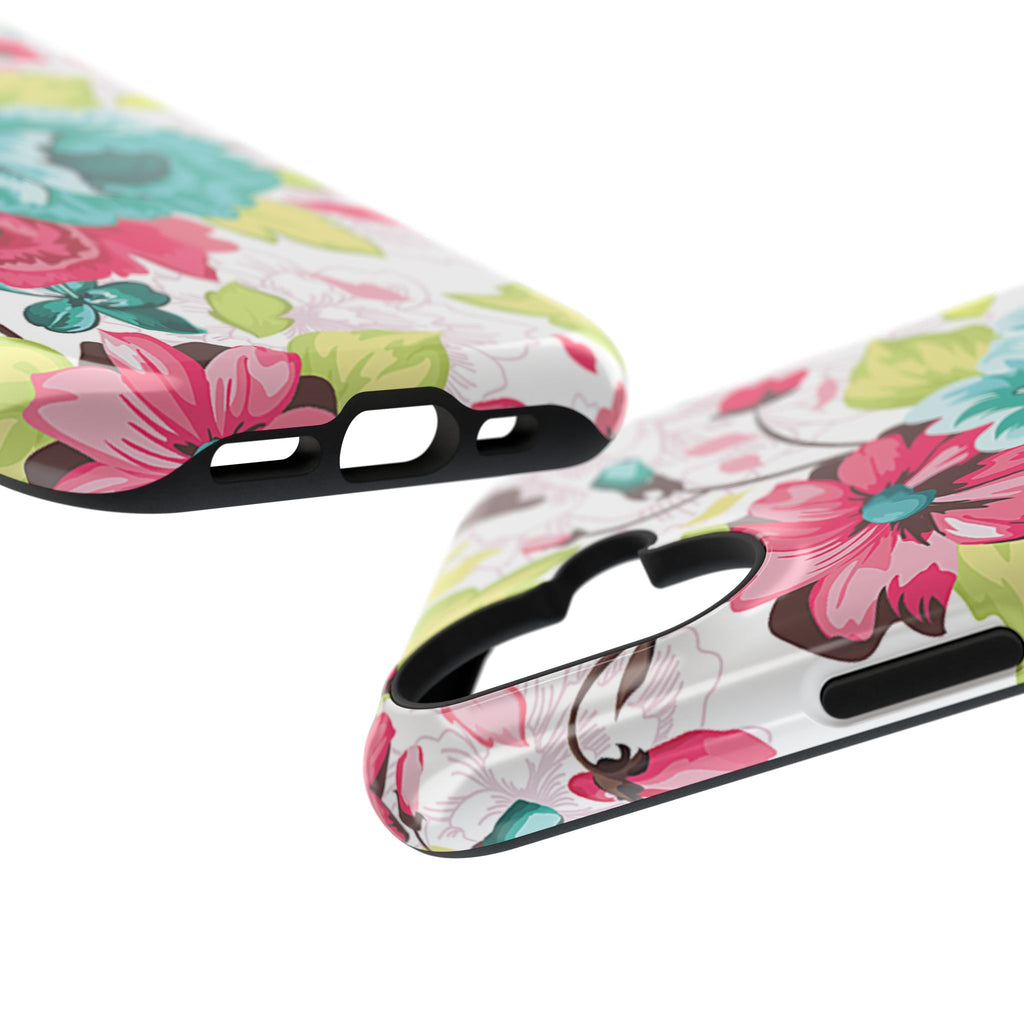 Floral Design Impact-Resistant Case
