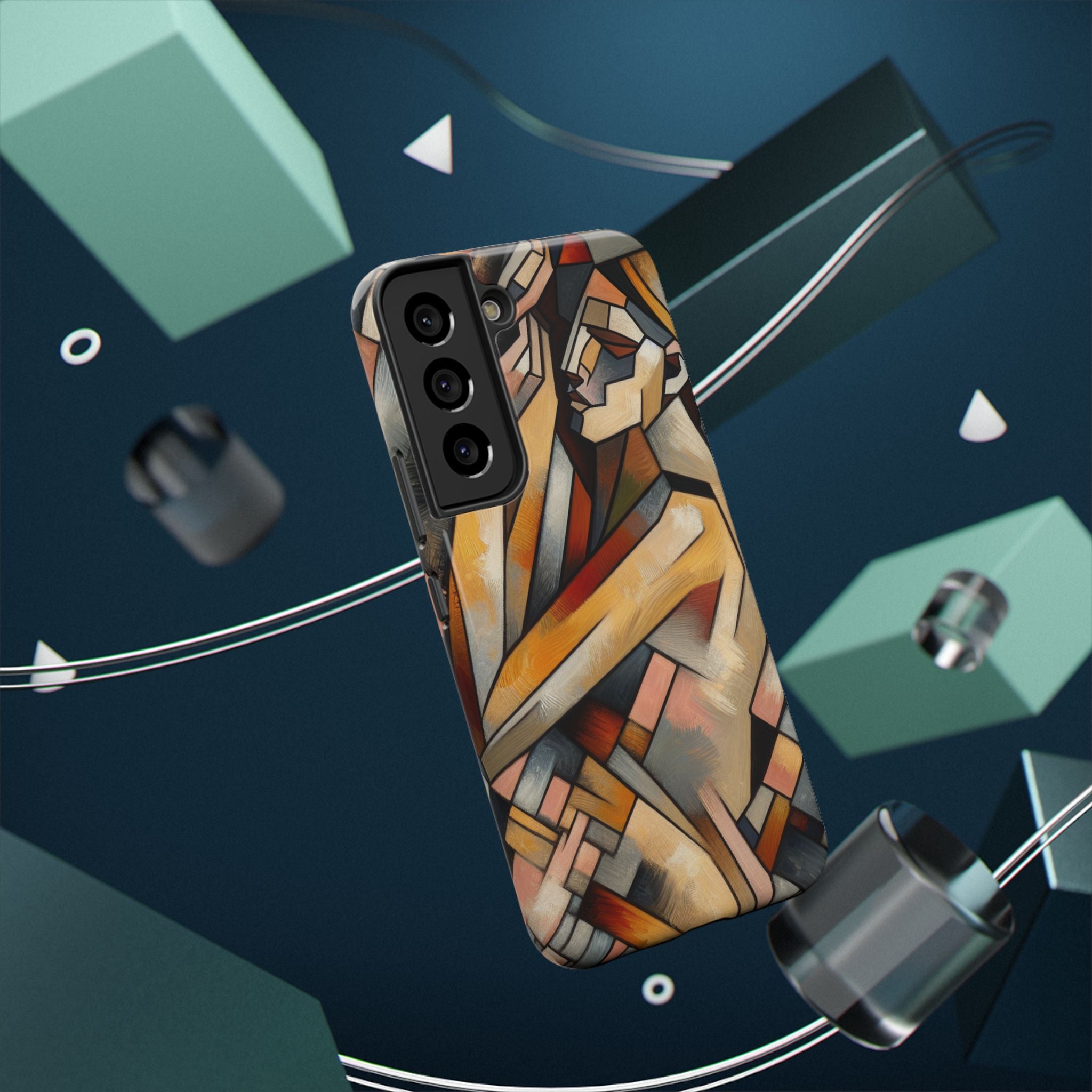 Impact Resistant Phone Case - Woman Abstract Design