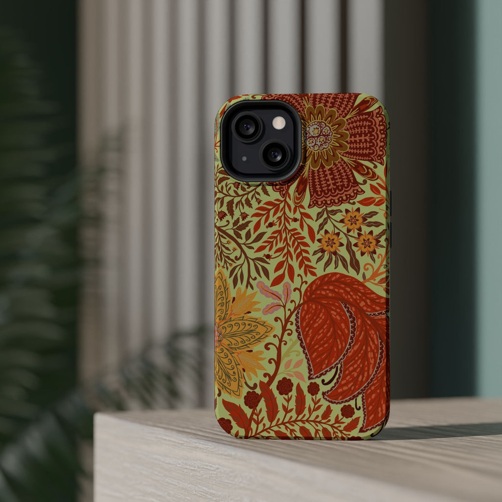 Floral Paisley Magnetic Impact-Resistant Phone Case