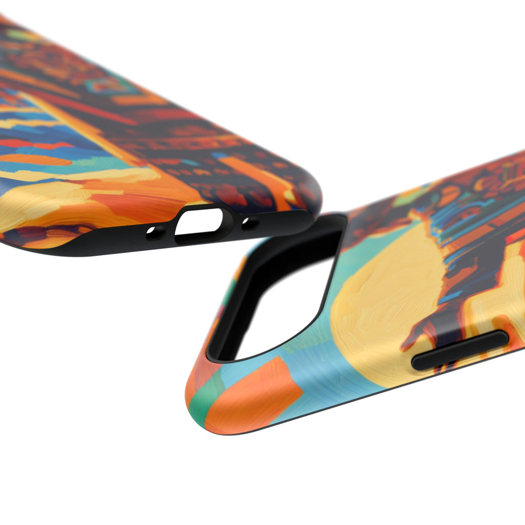 Aztec Sunset Phone Case — Impact‑Resistant Protective Cover