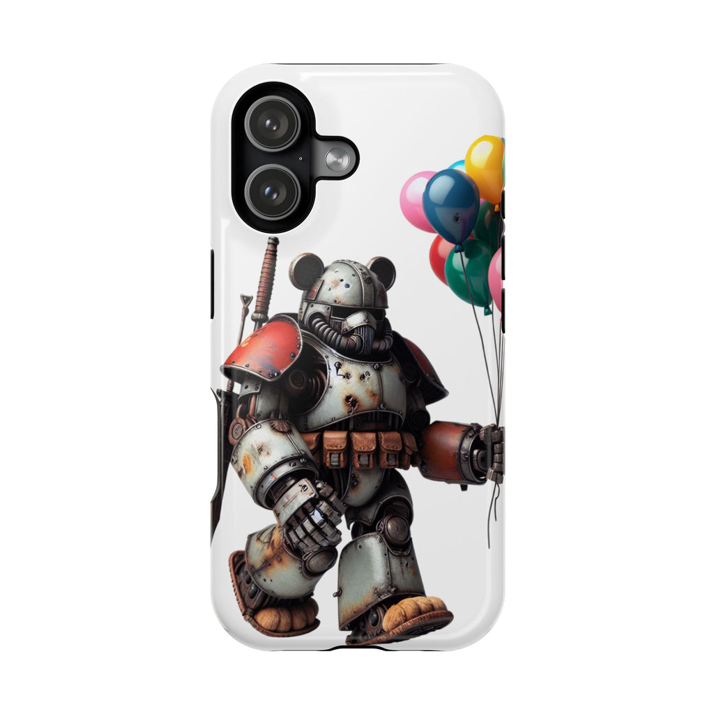 Armored Bear with Balloons Impact-Resistant Galaxy Cute Phone Cases