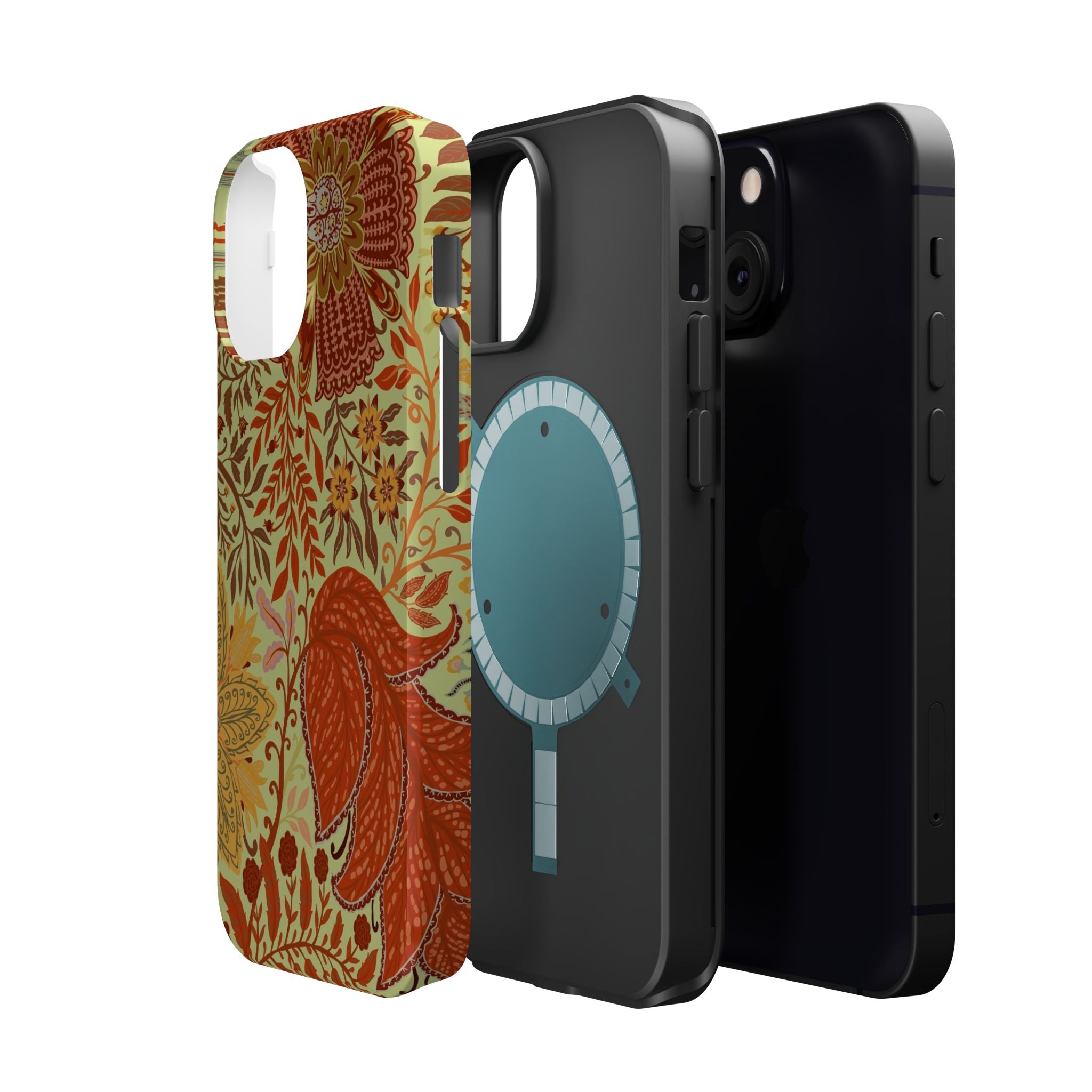 Floral Paisley Magnetic Impact-Resistant Phone Case