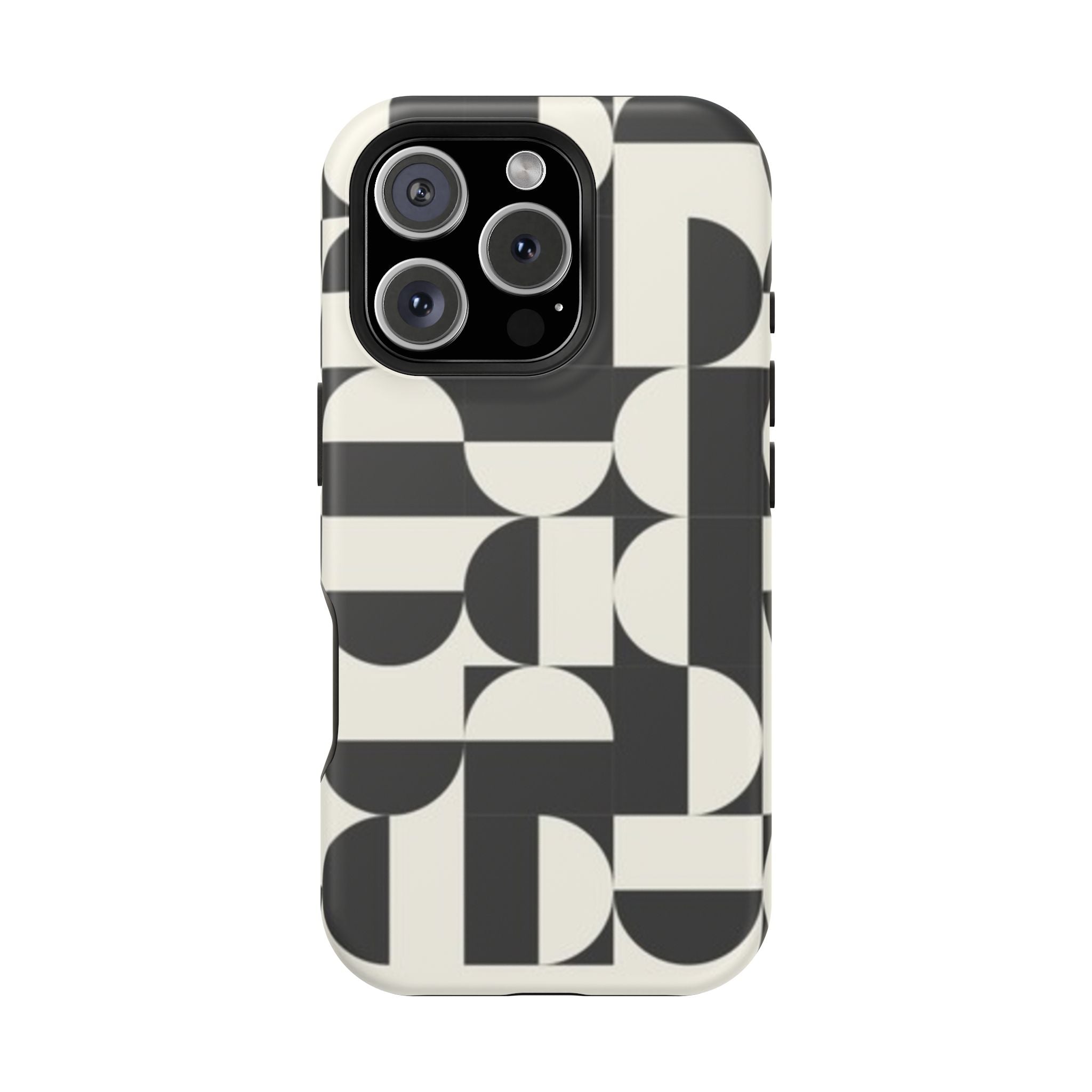 Black and White Design Impact-Resistant Case