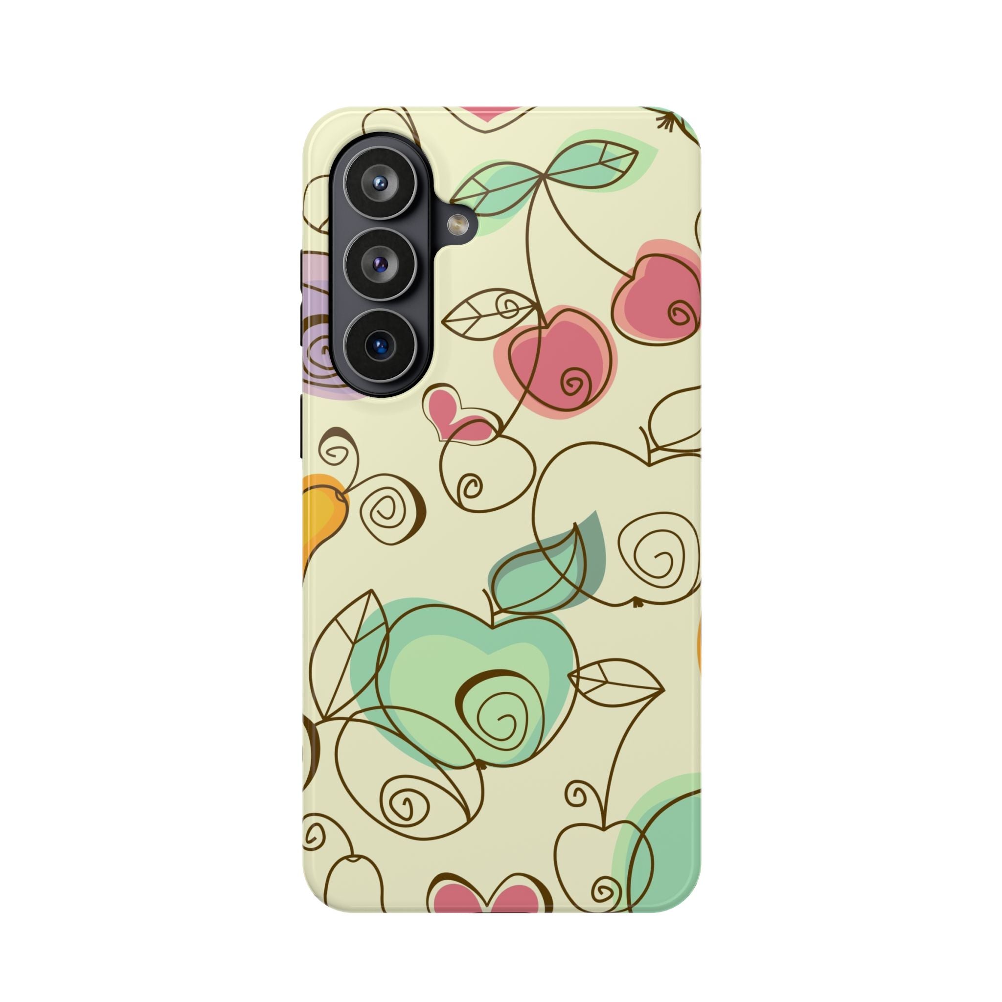 Colorful Floral Phone Case, Impact-Resistant