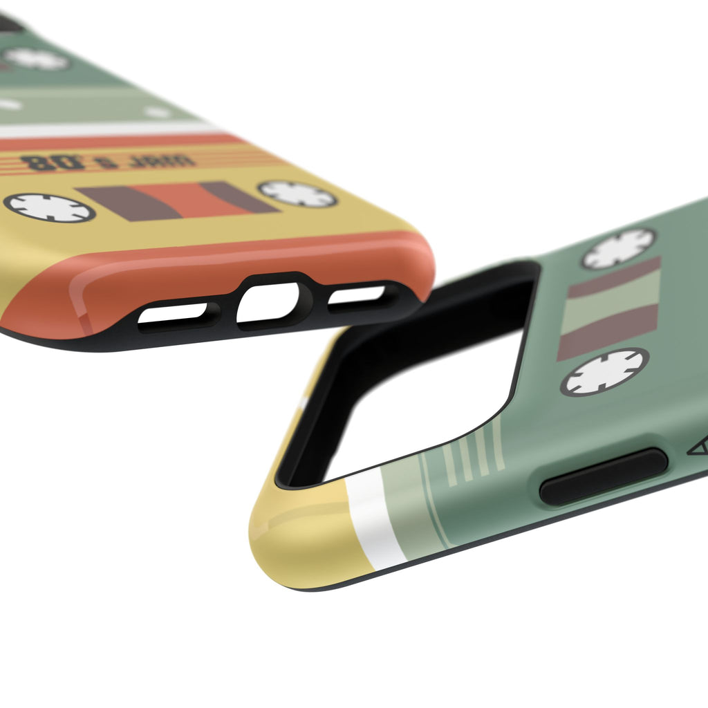Retro Cassette Tape Impact-Resistant Phone Case — '80s Jam Vintage Music Design