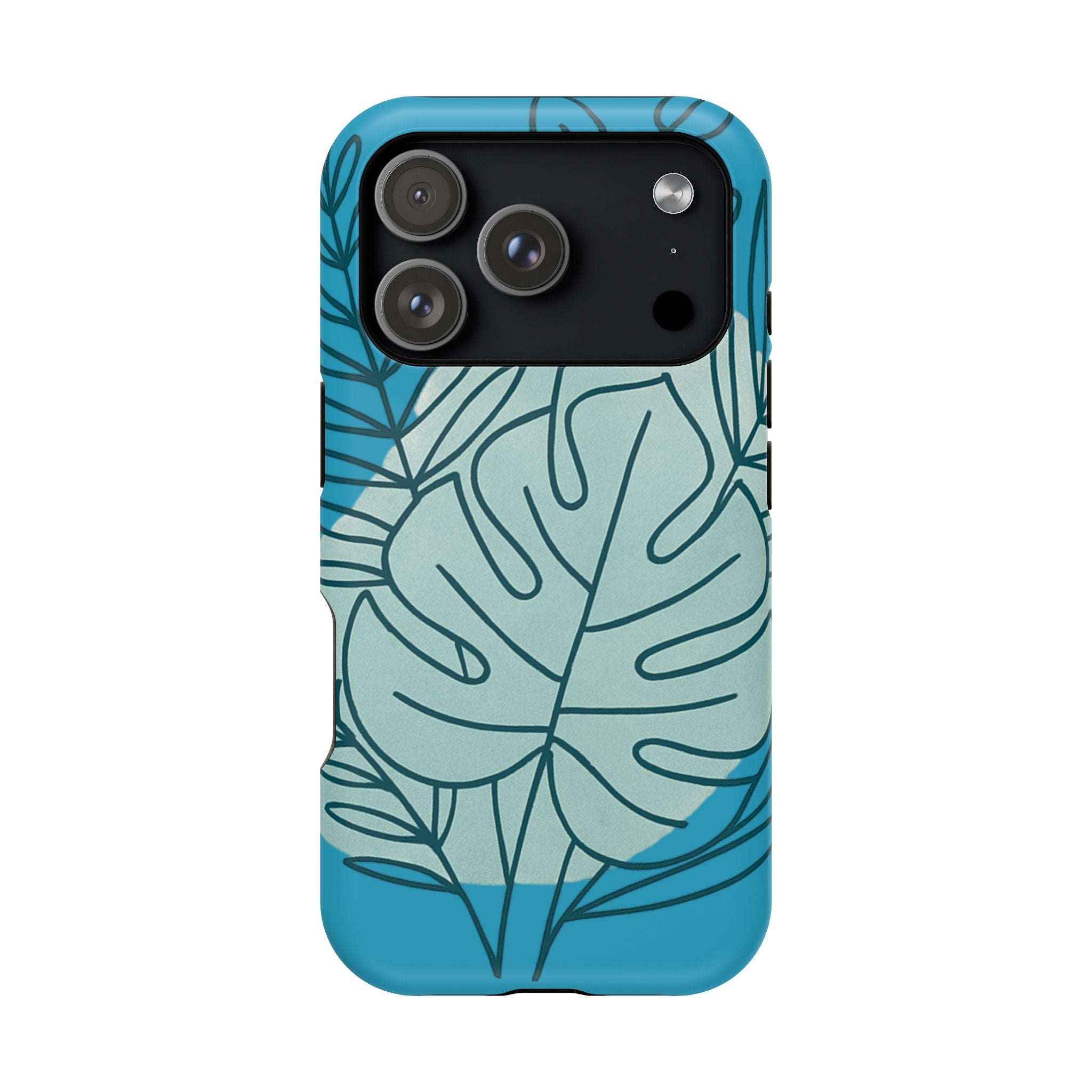 Tropical Floral Phone Case, Impact-Resistant