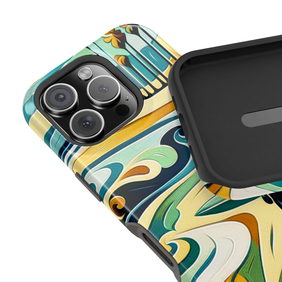 Surfboard Wave Art Phone Case — Impact-Resistant Beach Vibes iPhone Case