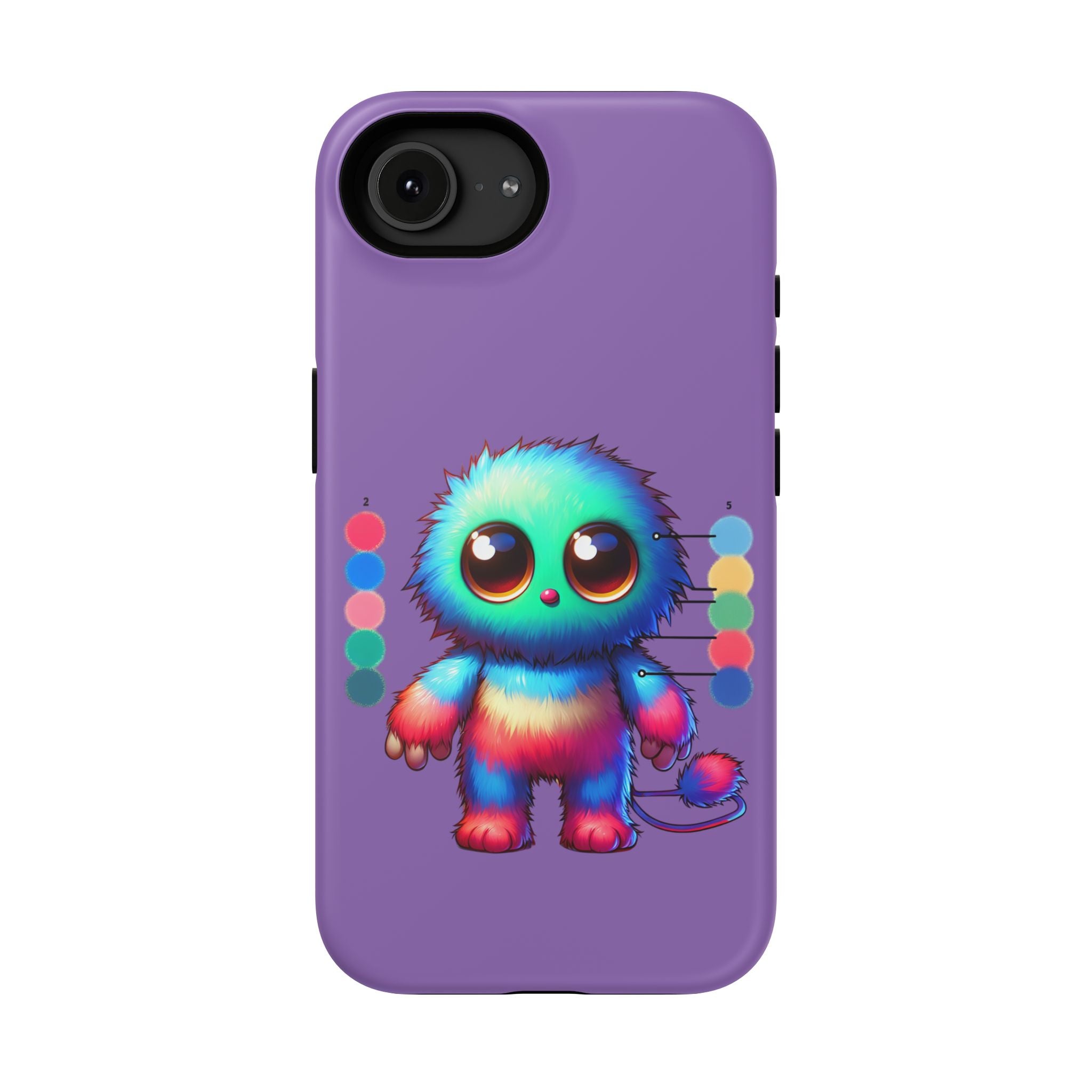 Colorful Cute Monster Impact Resistant Phone Case