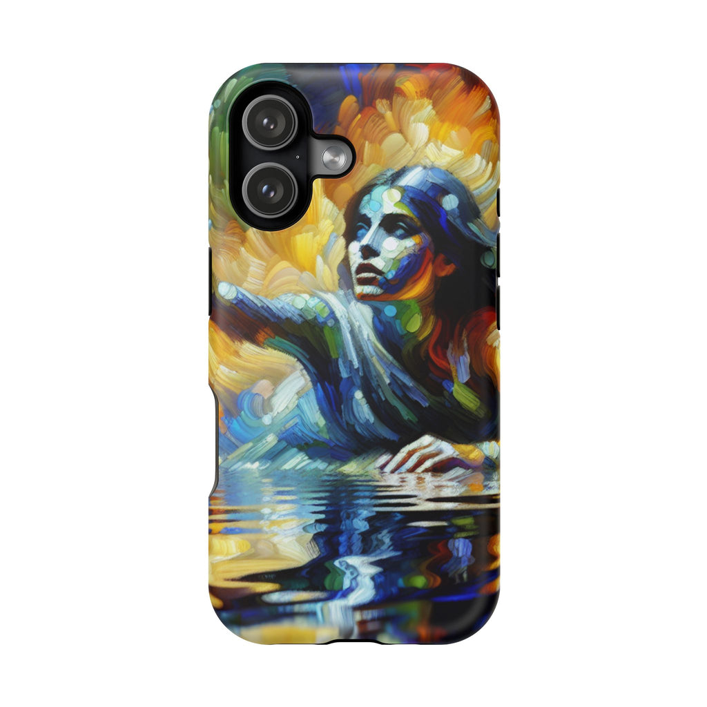 Artistic Woman Reaching — Impact-Resistant Phone Case
