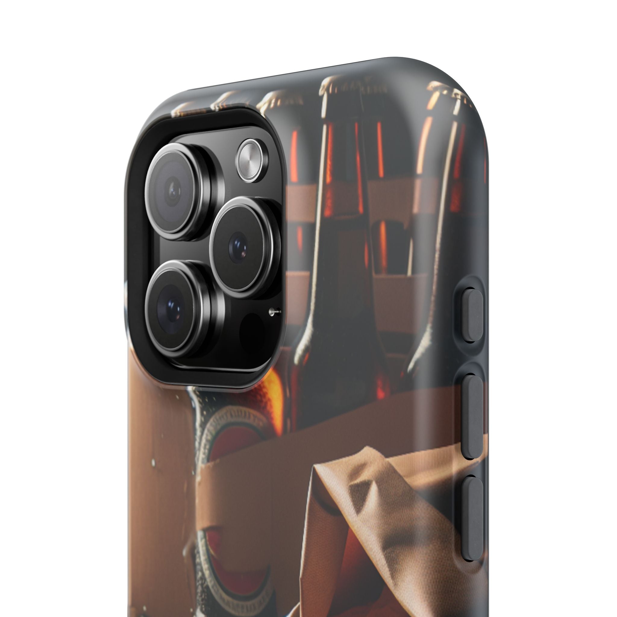Impact Resistant Phone Case - Beer and Chips Design