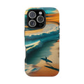 Impact Resistant Phone Case, Surf Wave Beach Lovers, Ocean Waves Design