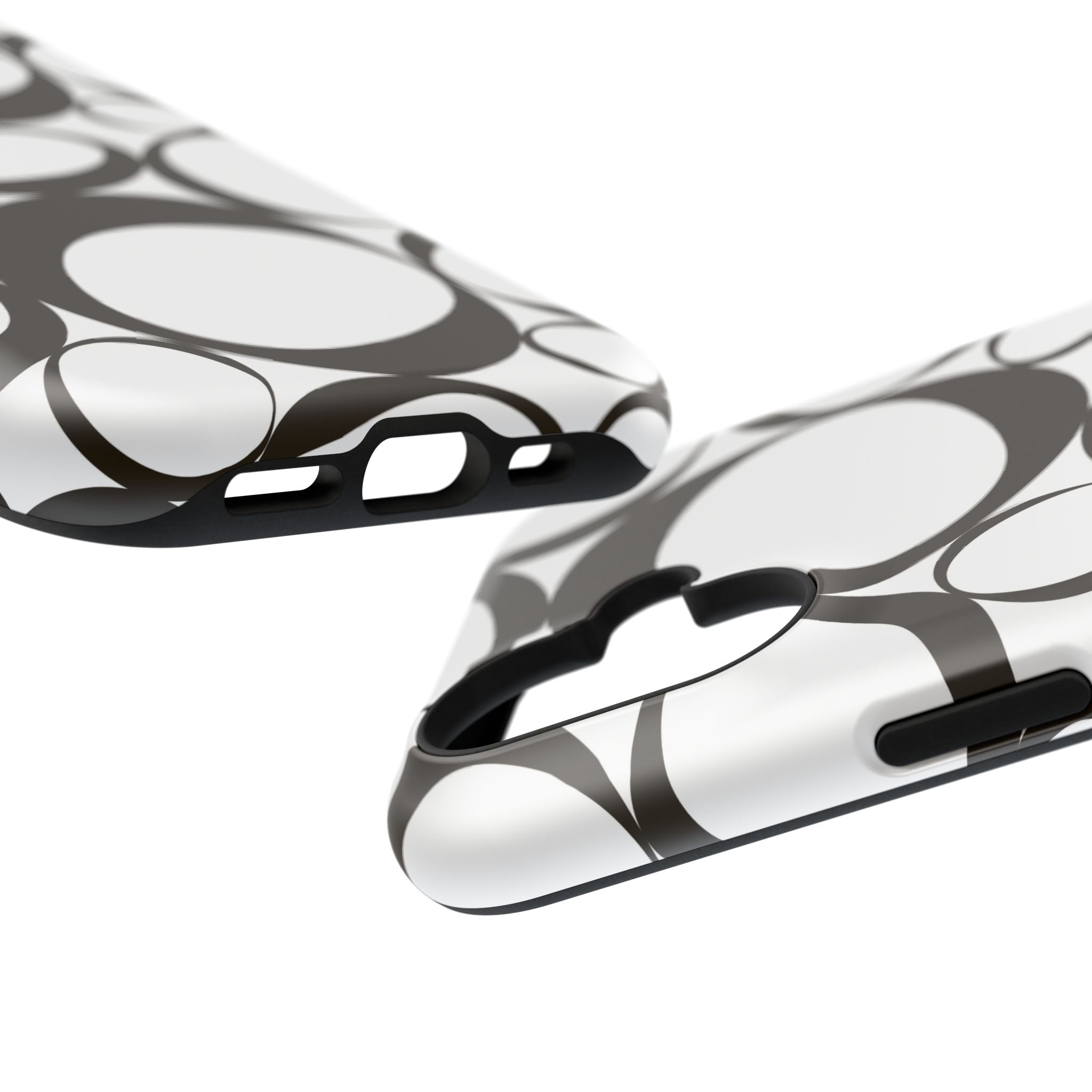 Black & White Impact-Resistant Phone Case - Durable