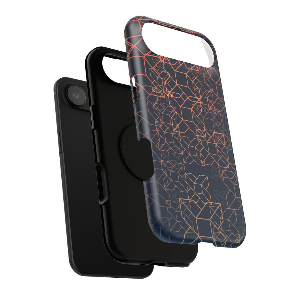 Geometric Pattern Phone Case, Durable Impact-Resistant