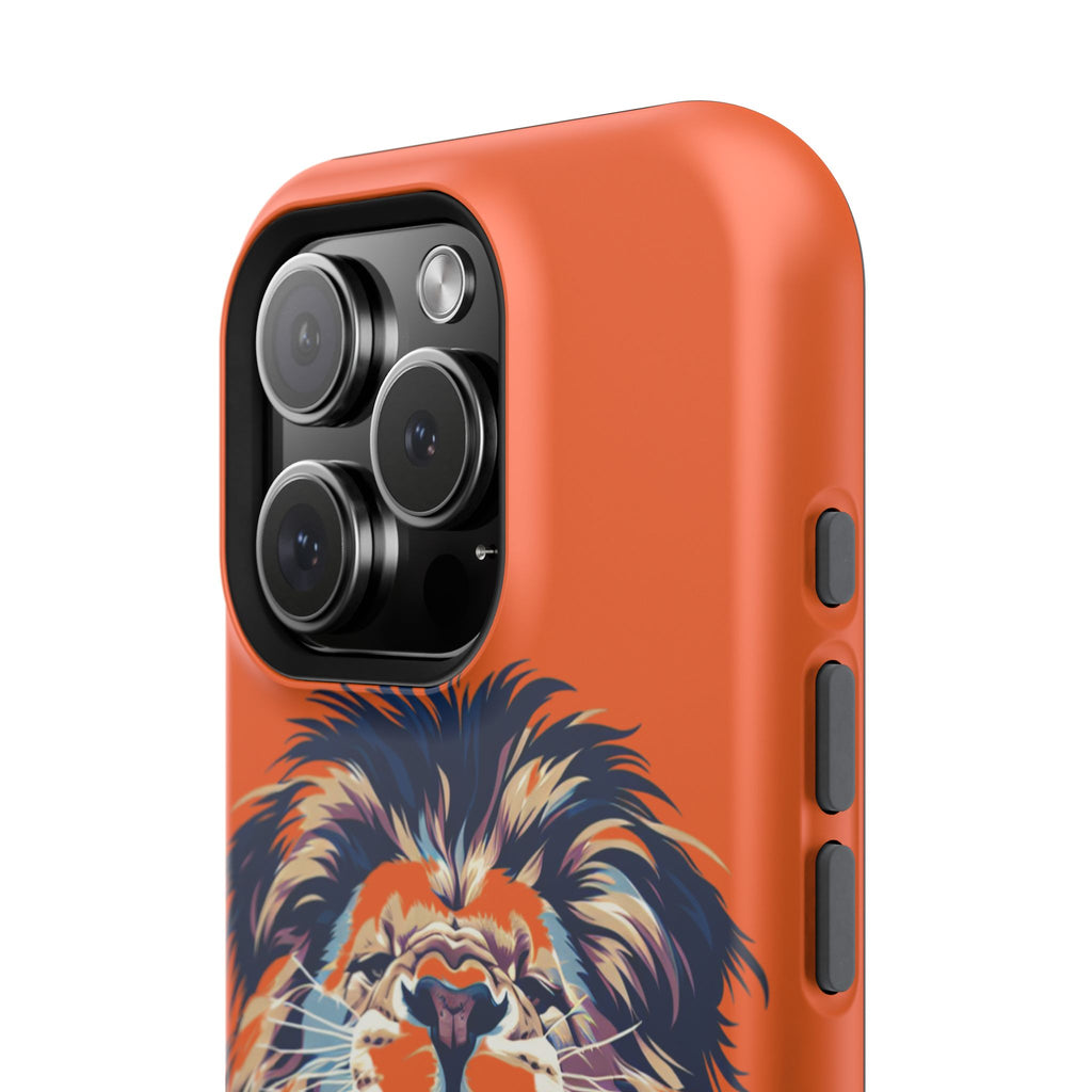 Roaring Lion Impact Phone Case — Shockproof Orange Protective Cover