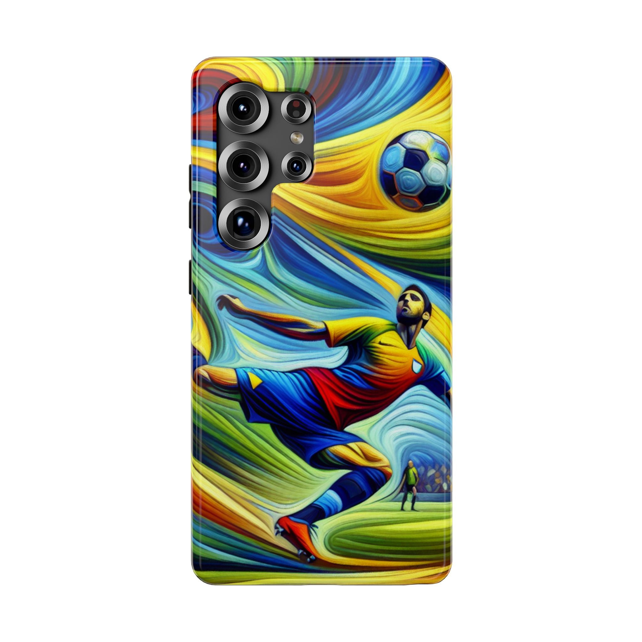 Colorful Soccer Impact Resistant Phone Case