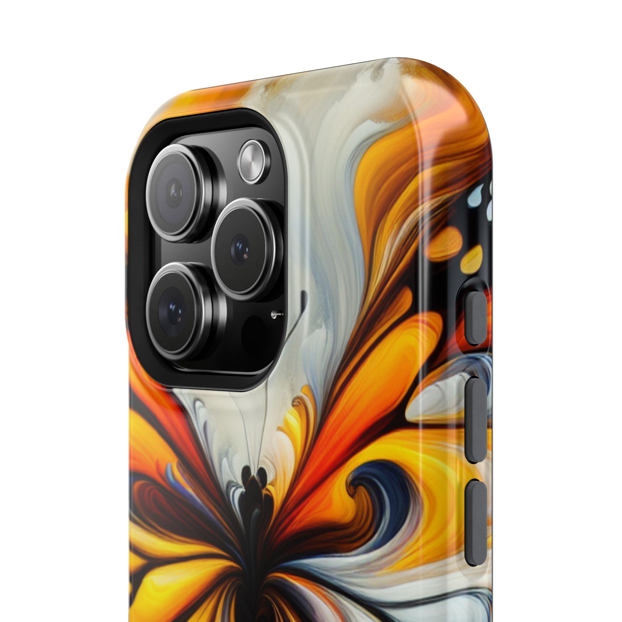 Colorful Butterfly Impact Resistant Phone Case, Artistic, Nature-Inspired Gift
