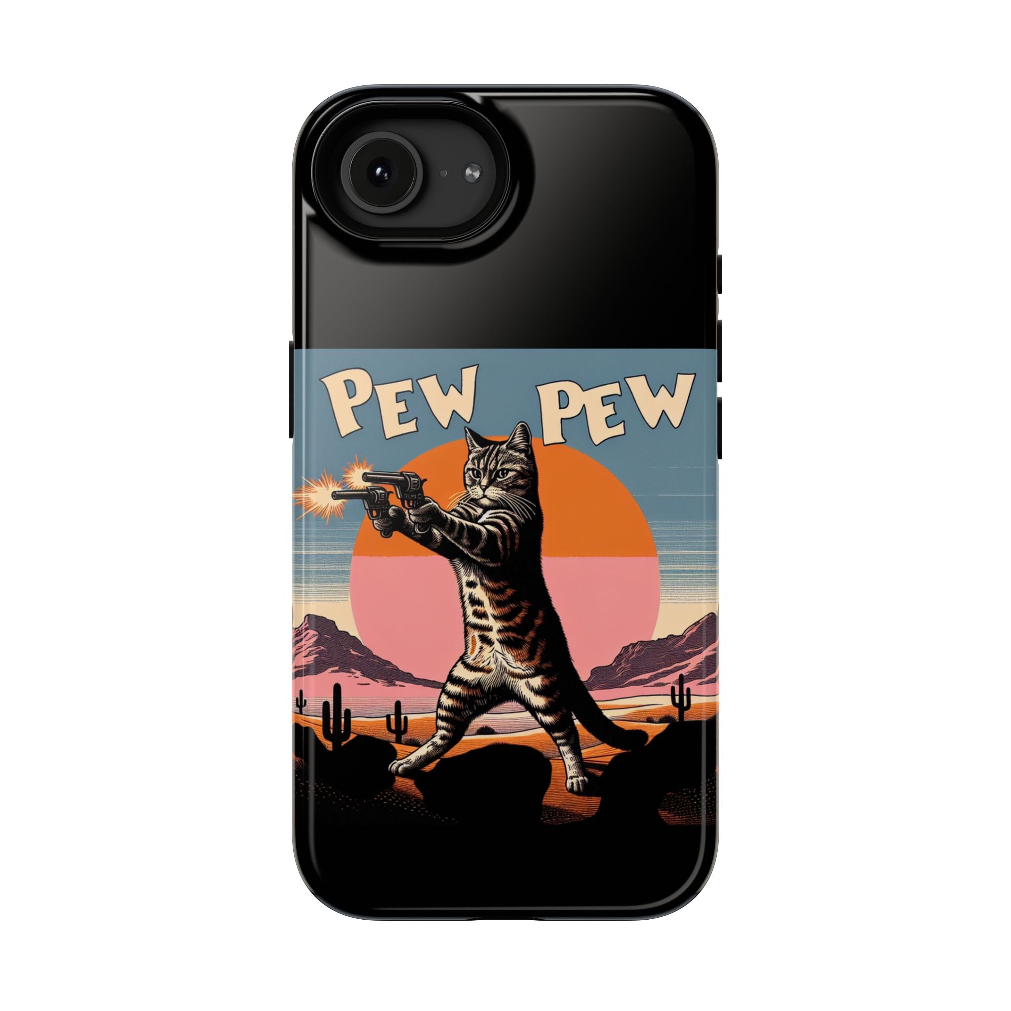 Impact Resistant Phone Case - Pew Pew Kitty