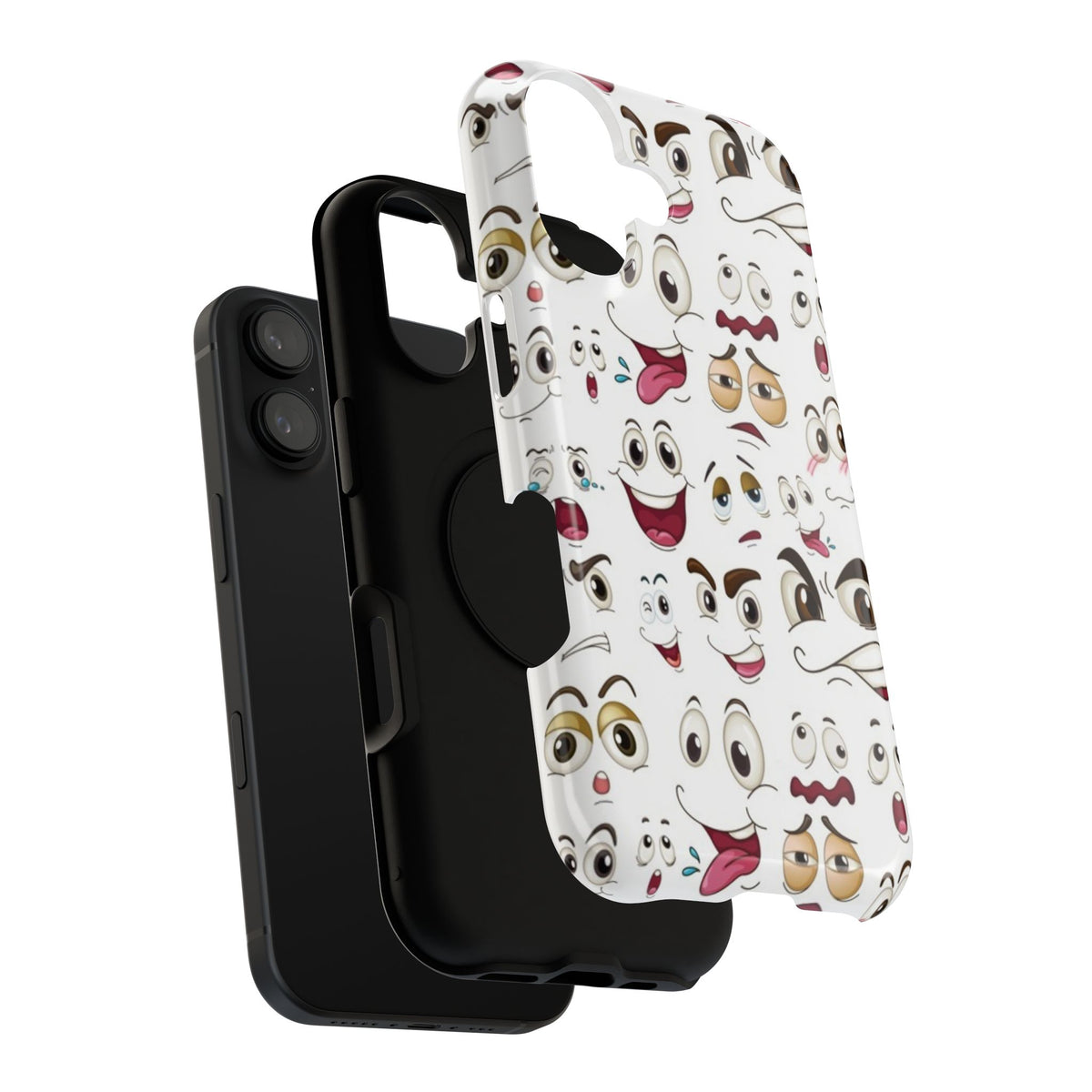 Ghost Emoji Cartoon Cute Phone Case for Galaxy or iPhone
